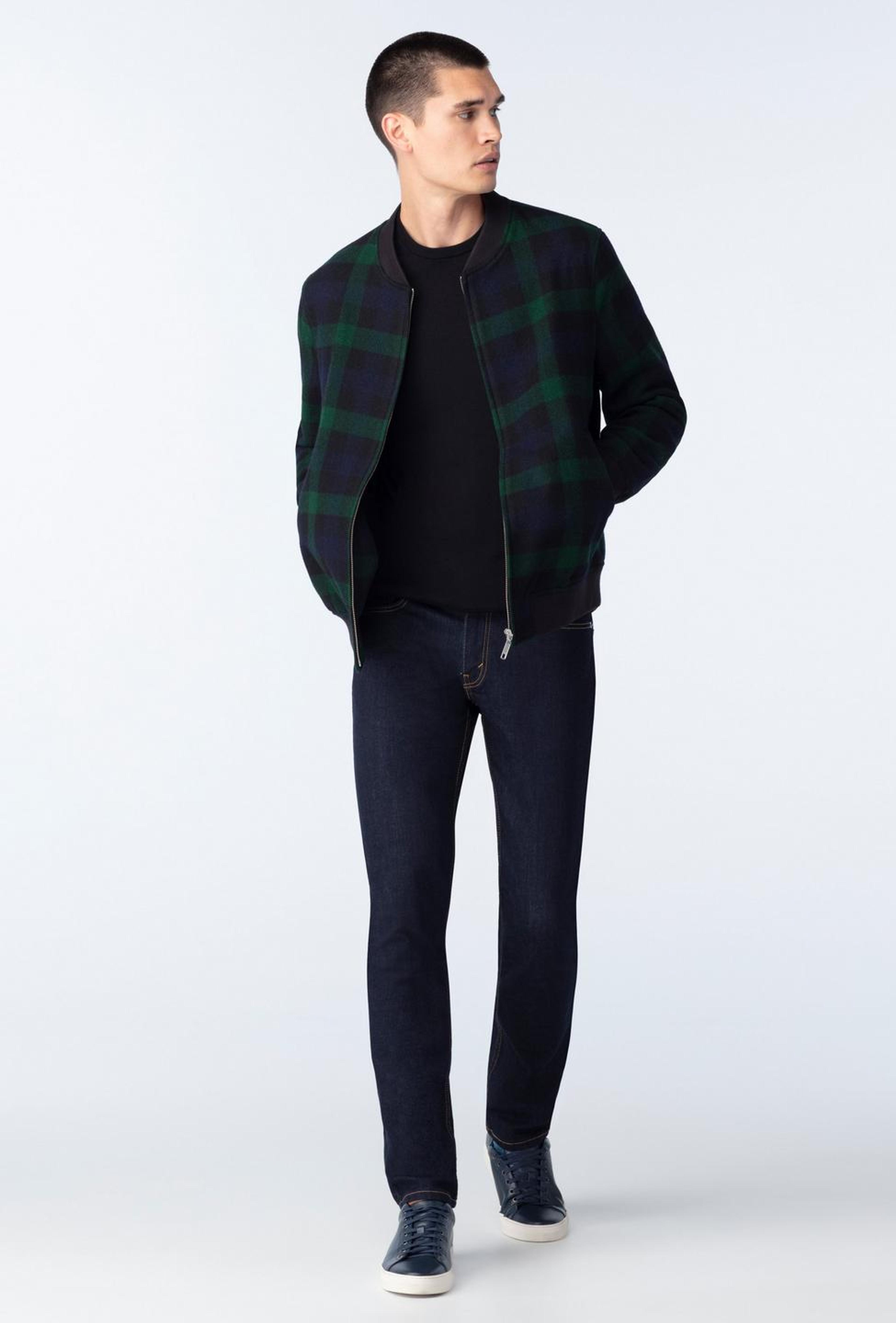 Bradford Buffalo Plaid Hunter Green Bomber Jacket