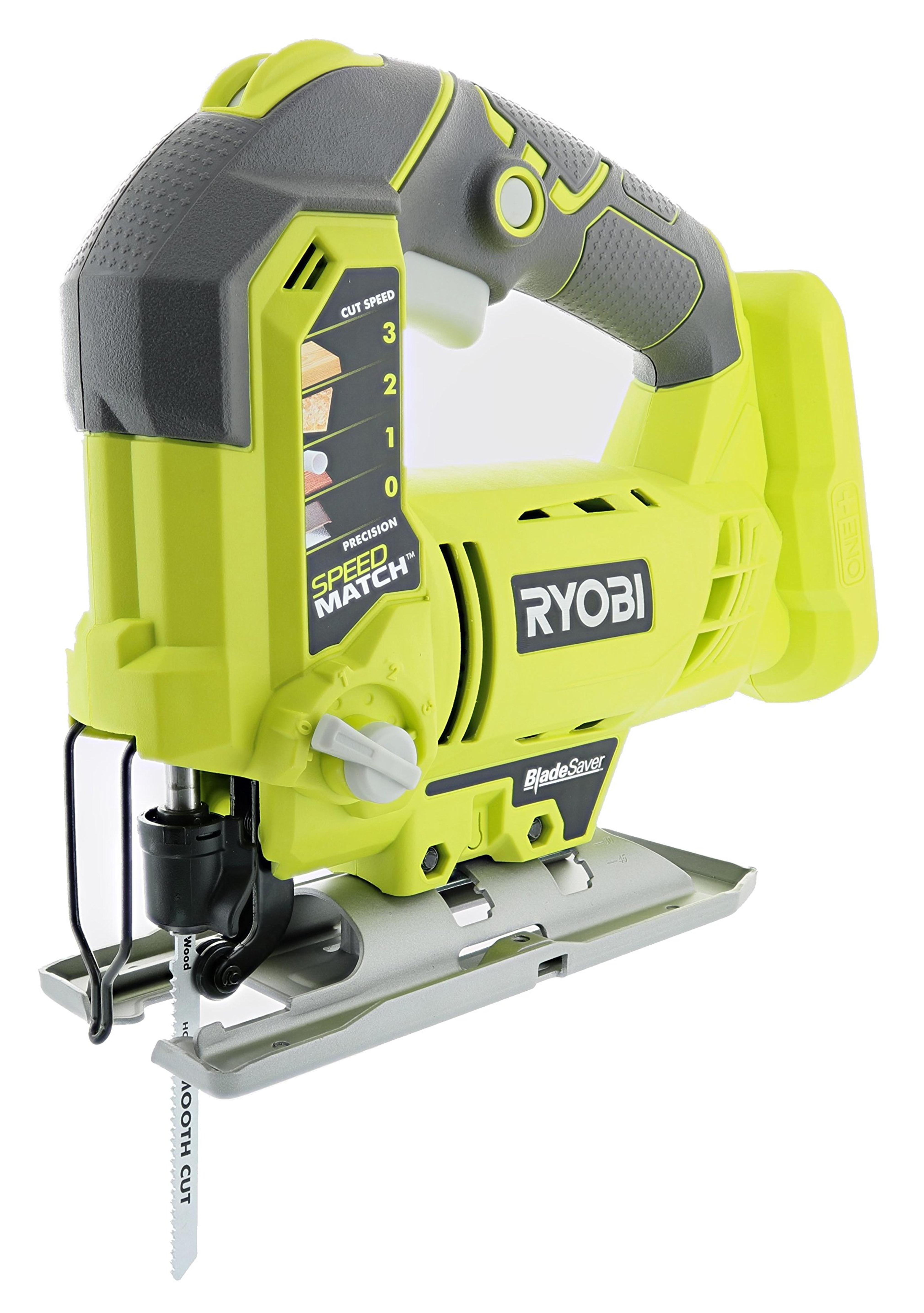 RYOBI One+ P5231 18V Lithium Ion Cordless Orbital T-Shaped 3,000 SPM Jigsaw (Battery Not Included, Power Tool and T-Shaped Wood Cutting Blade Only) - - Amazon.com