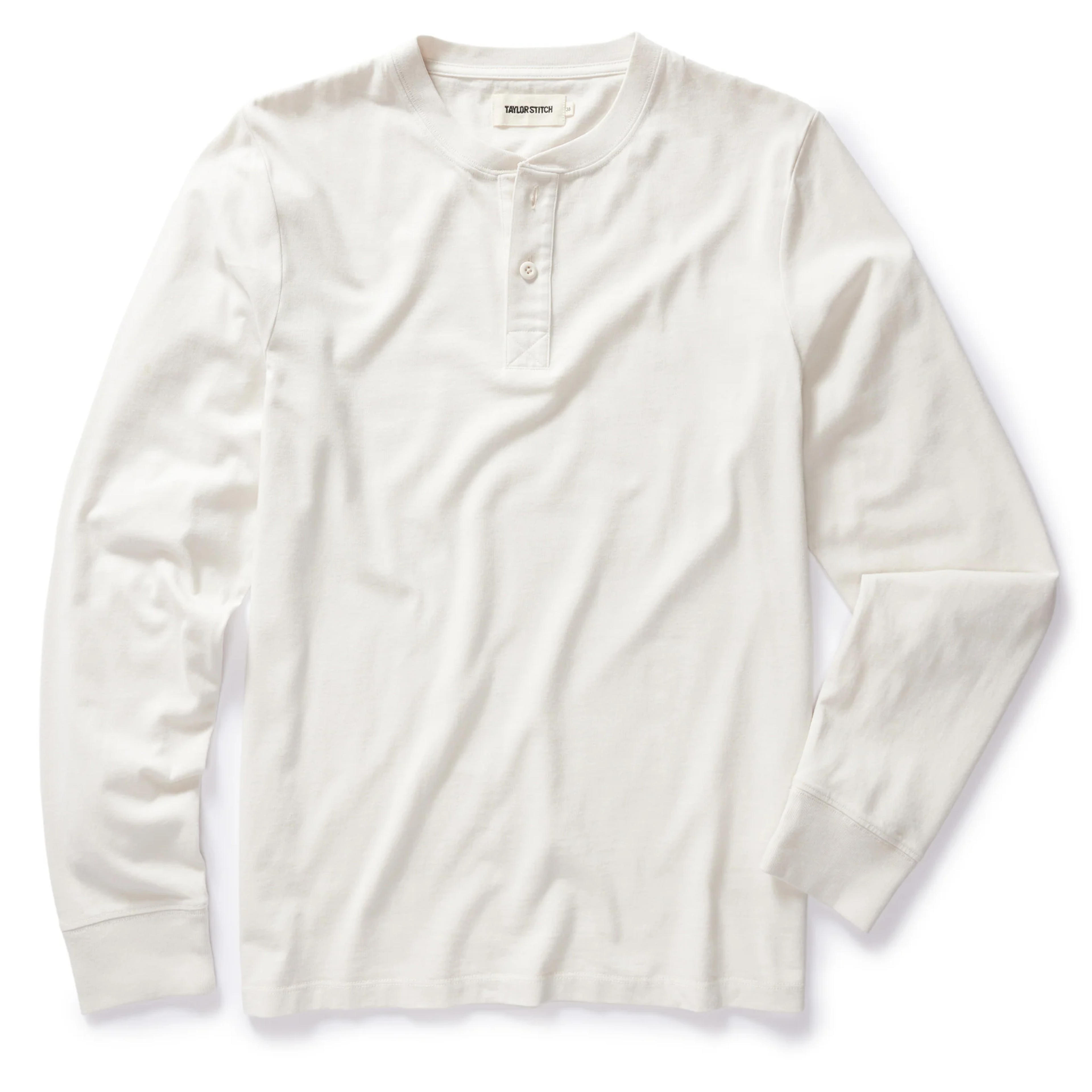 The Organic Cotton Henley in Vintage White | Taylor Stitch