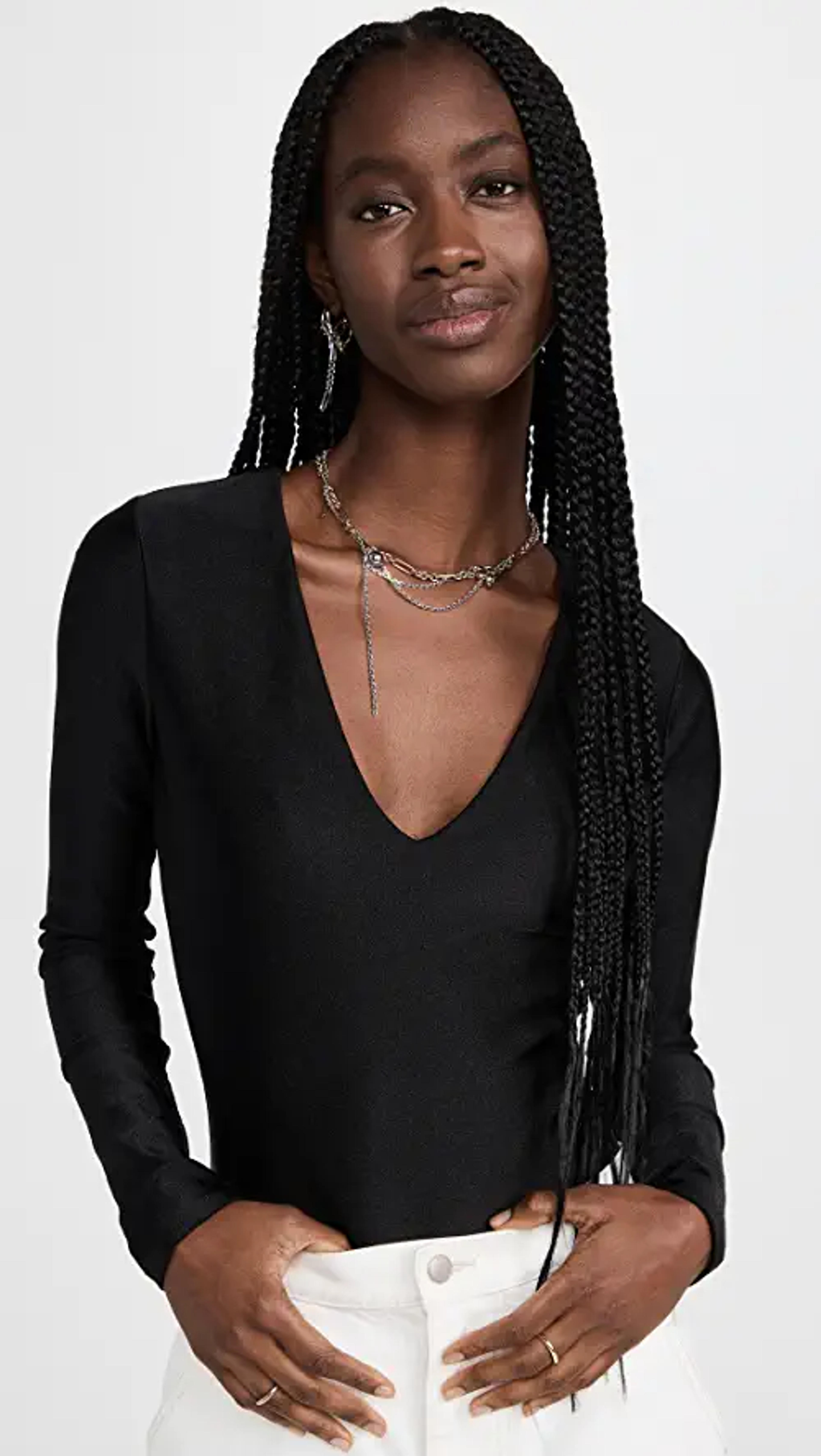 Good American Disco V Neck Body | SHOPBOP