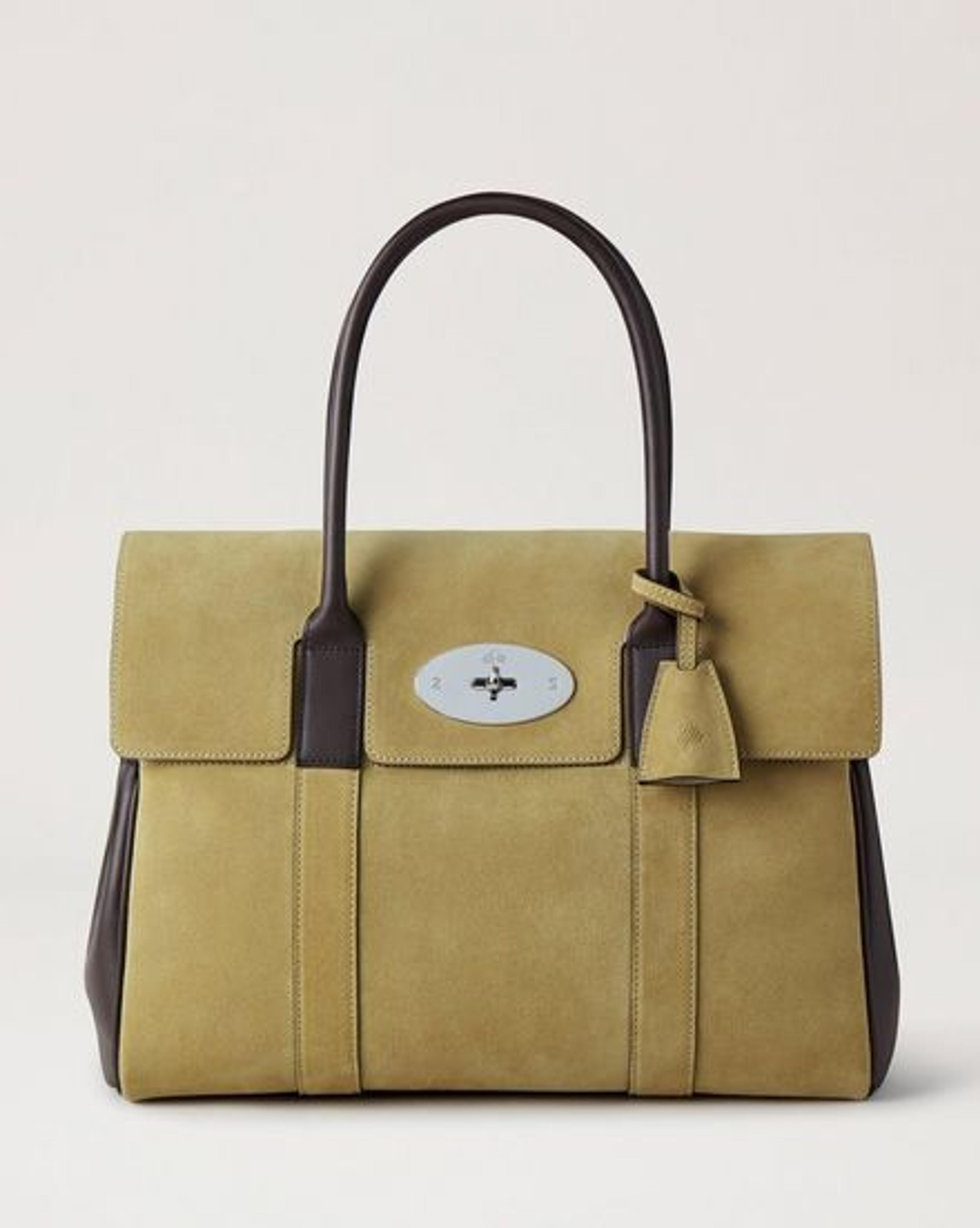 Bayswater | Wild Primrose & Ebony Suede & Leather | Bayswater | Mulberry