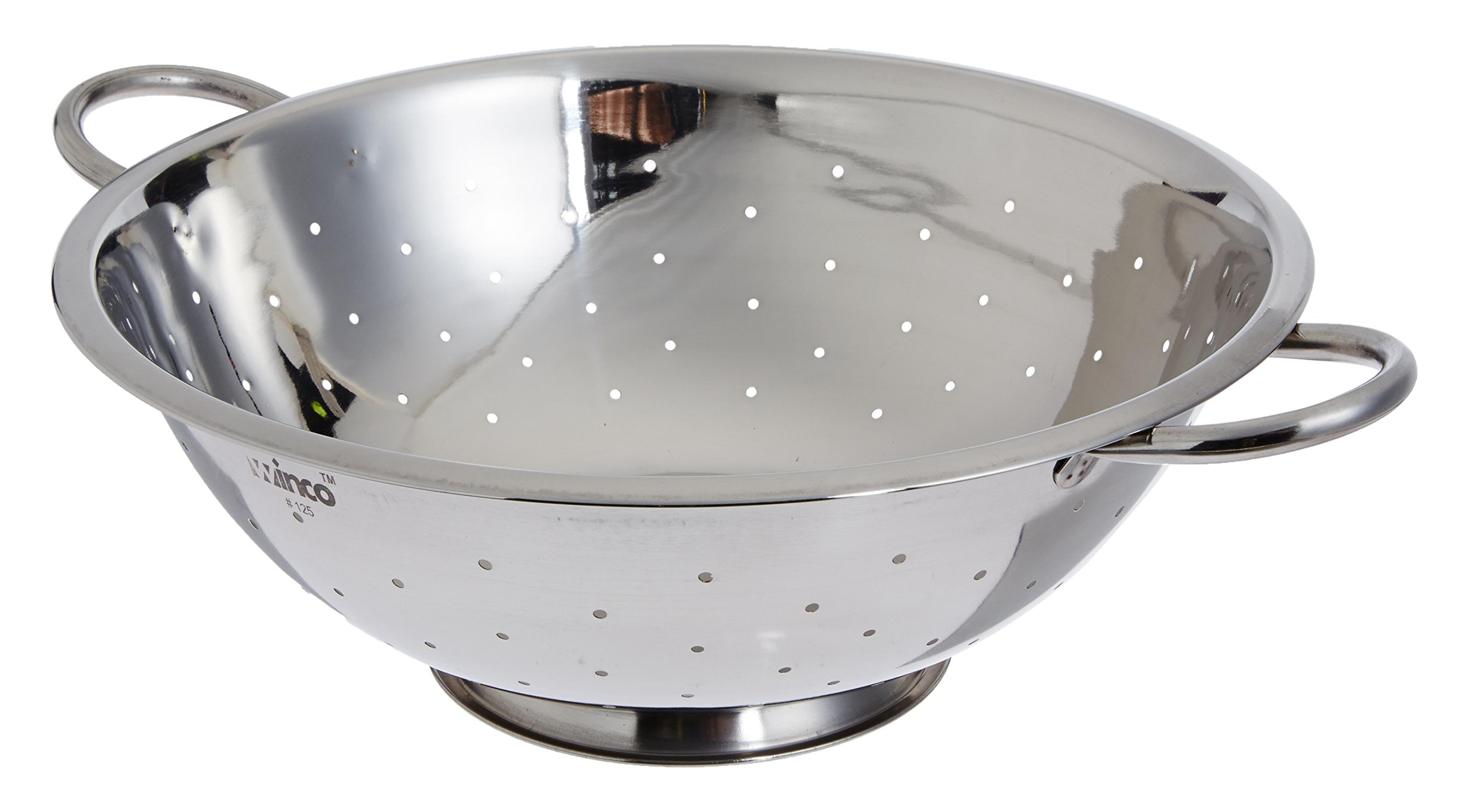 Amazon.com: Winco Stainless Steel Colander with Base, 8-Quart : Home & Kitchen