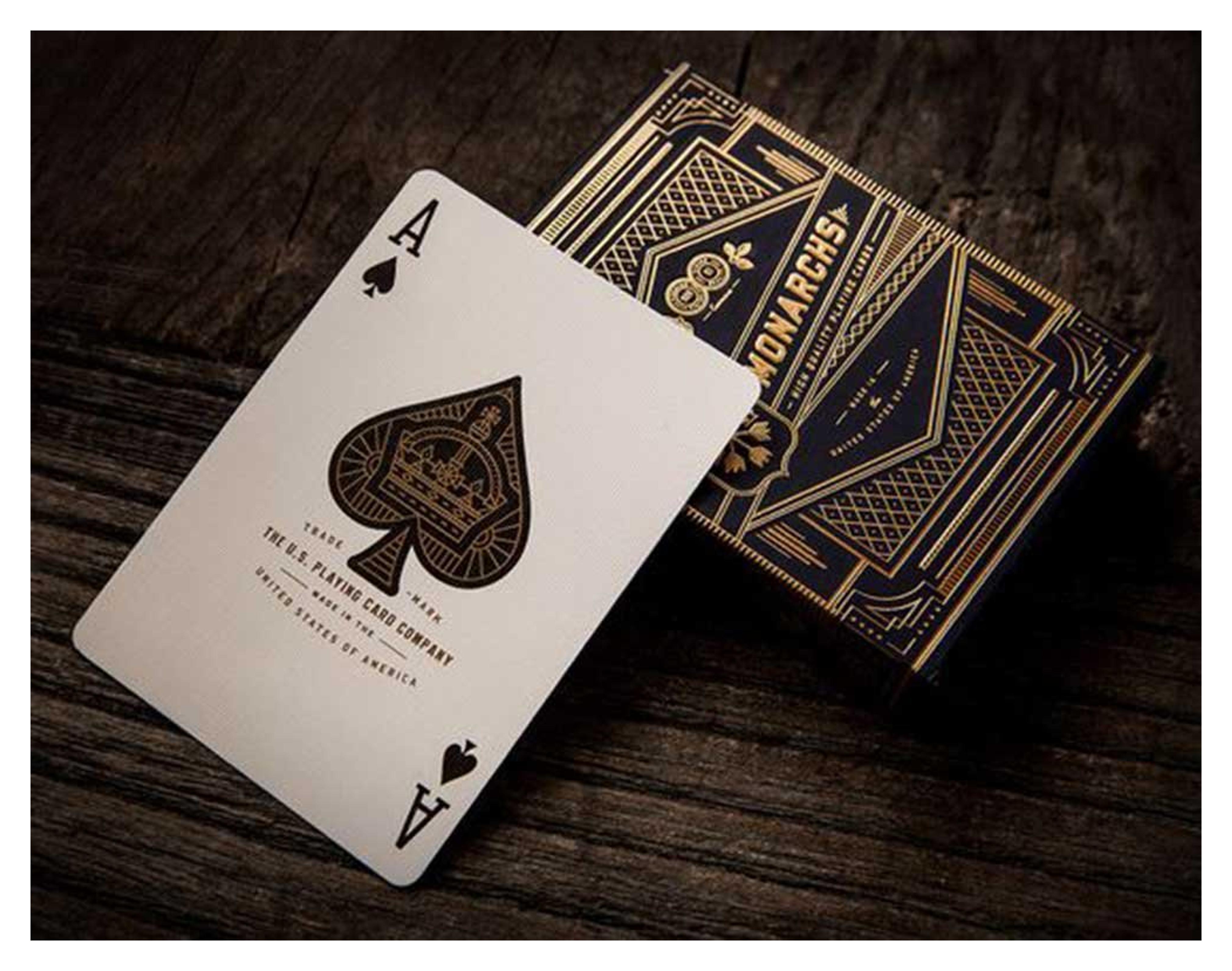 Theory11 Monarch Playing Cards, Black