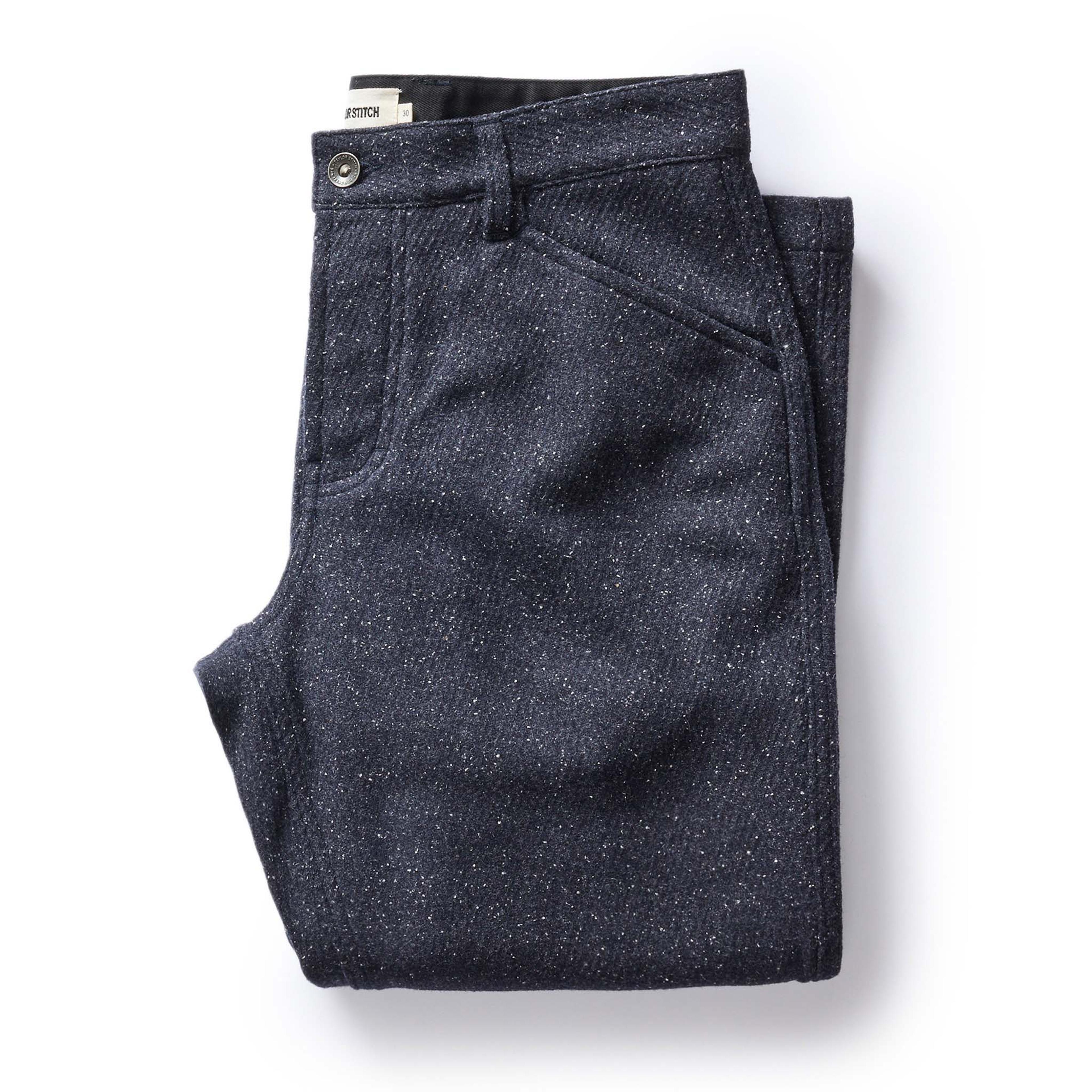 The Camp Pant in Navy Nep Wool | Men's New Arrivals | Taylor Stitch