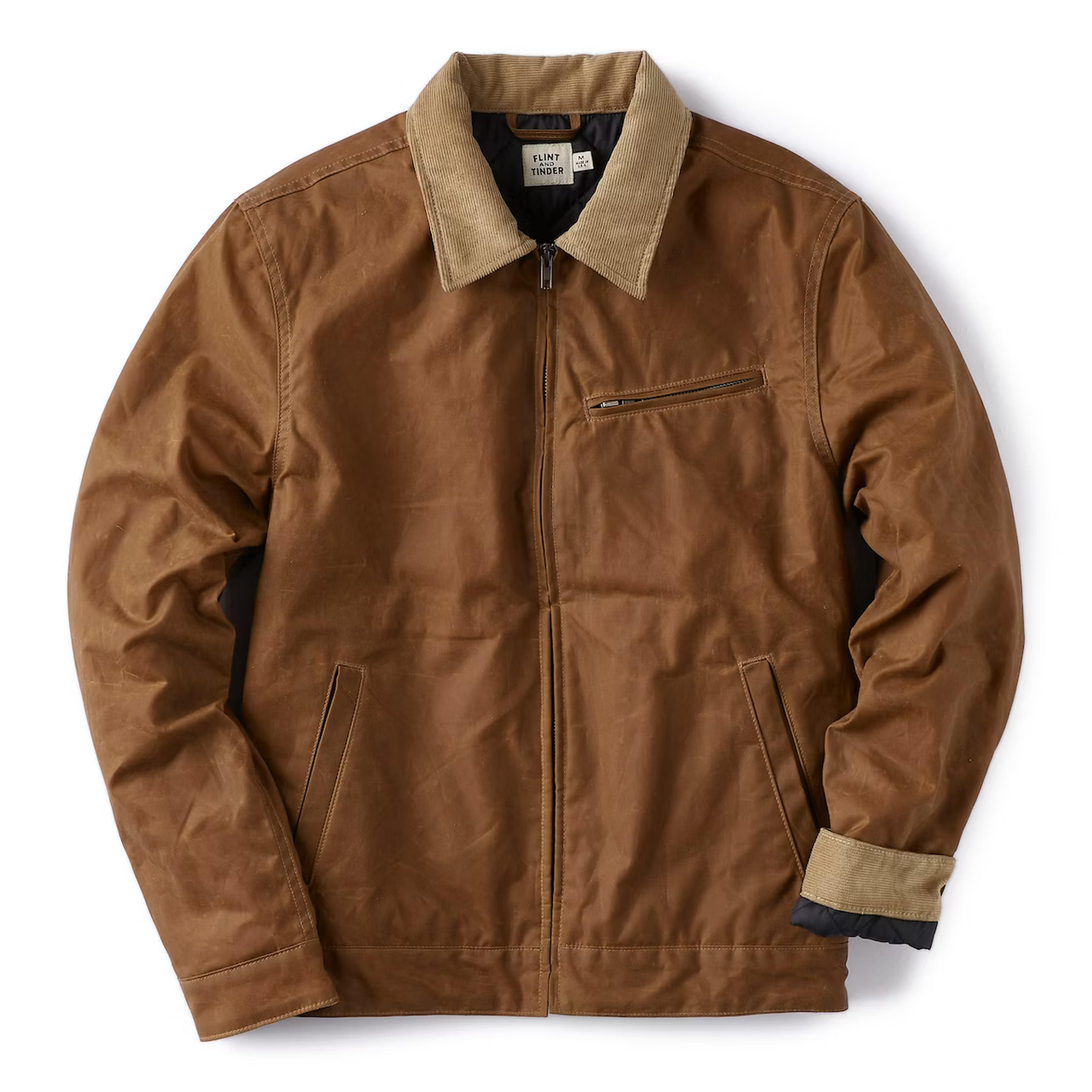 Flint and Tinder American Made Waxed Mill Jacket | Sand | Size: XL | Utility ...