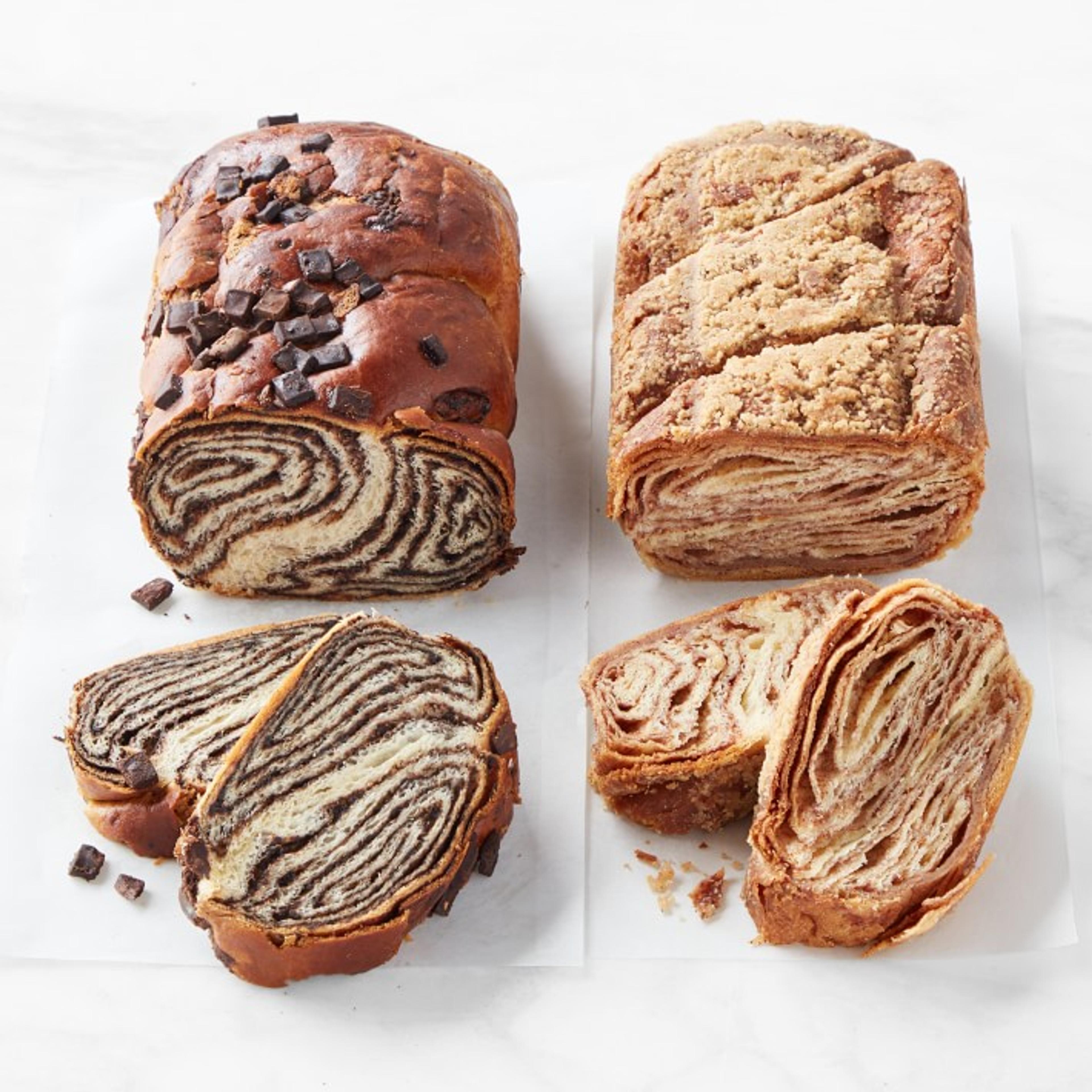 Lilly’s Baking Company Chocolate & Cinnamon Supreme Babka, Set of 2