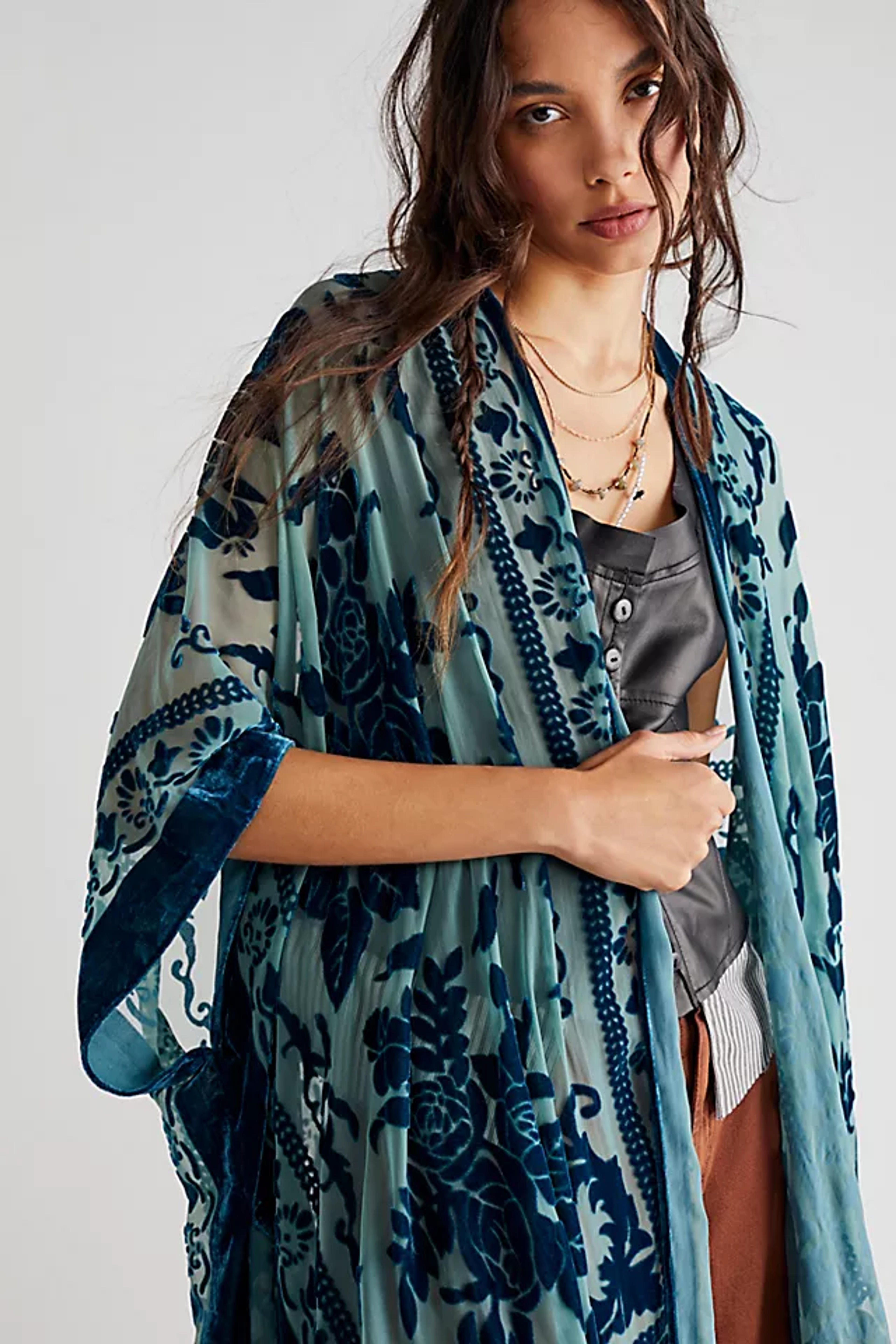 Nightbird Burnout Kimono | Free People