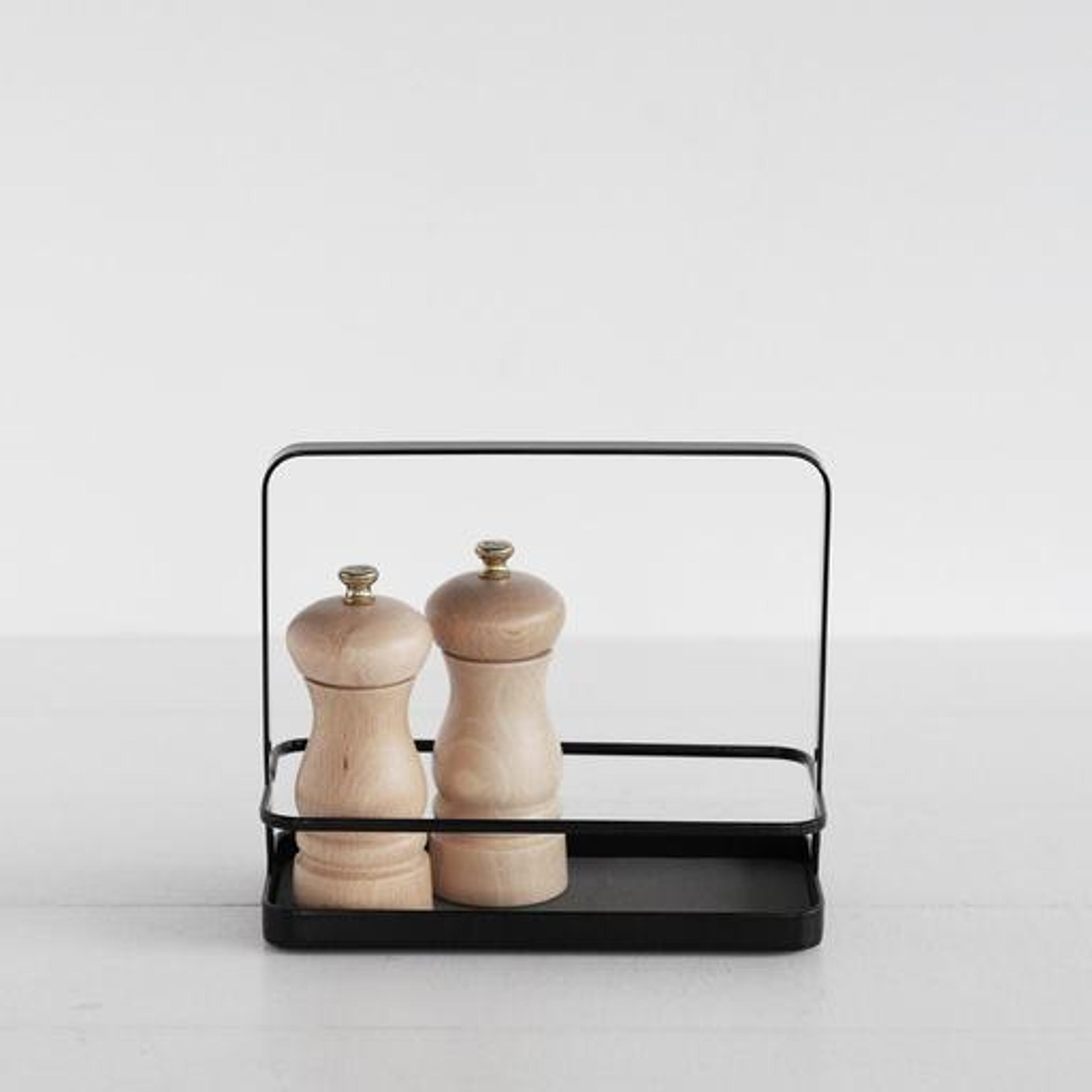 Yamazaki | Tower Seasoning Rack - Black | Kitchen Accessories