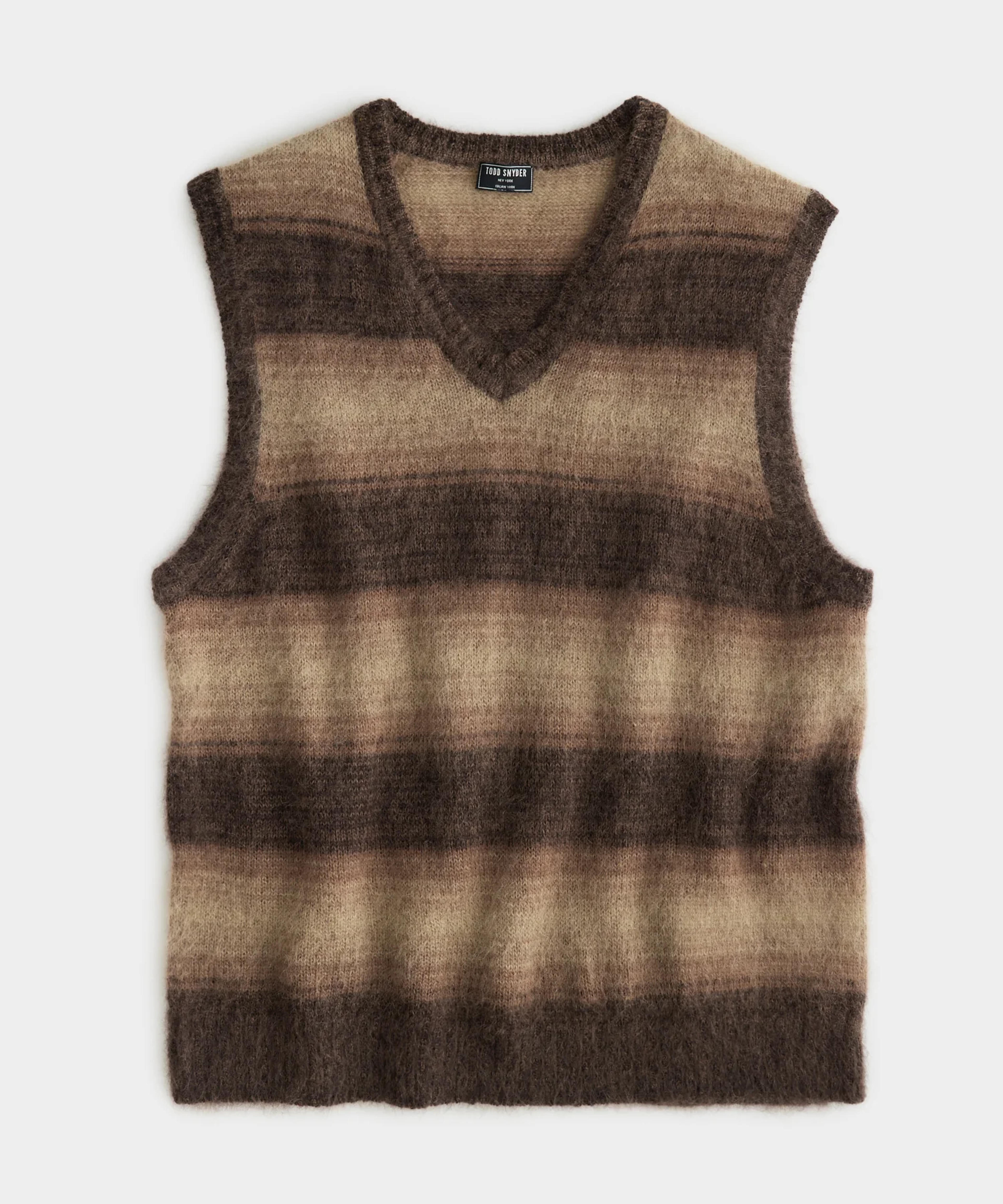 Ombre Mohair Vest in Umber