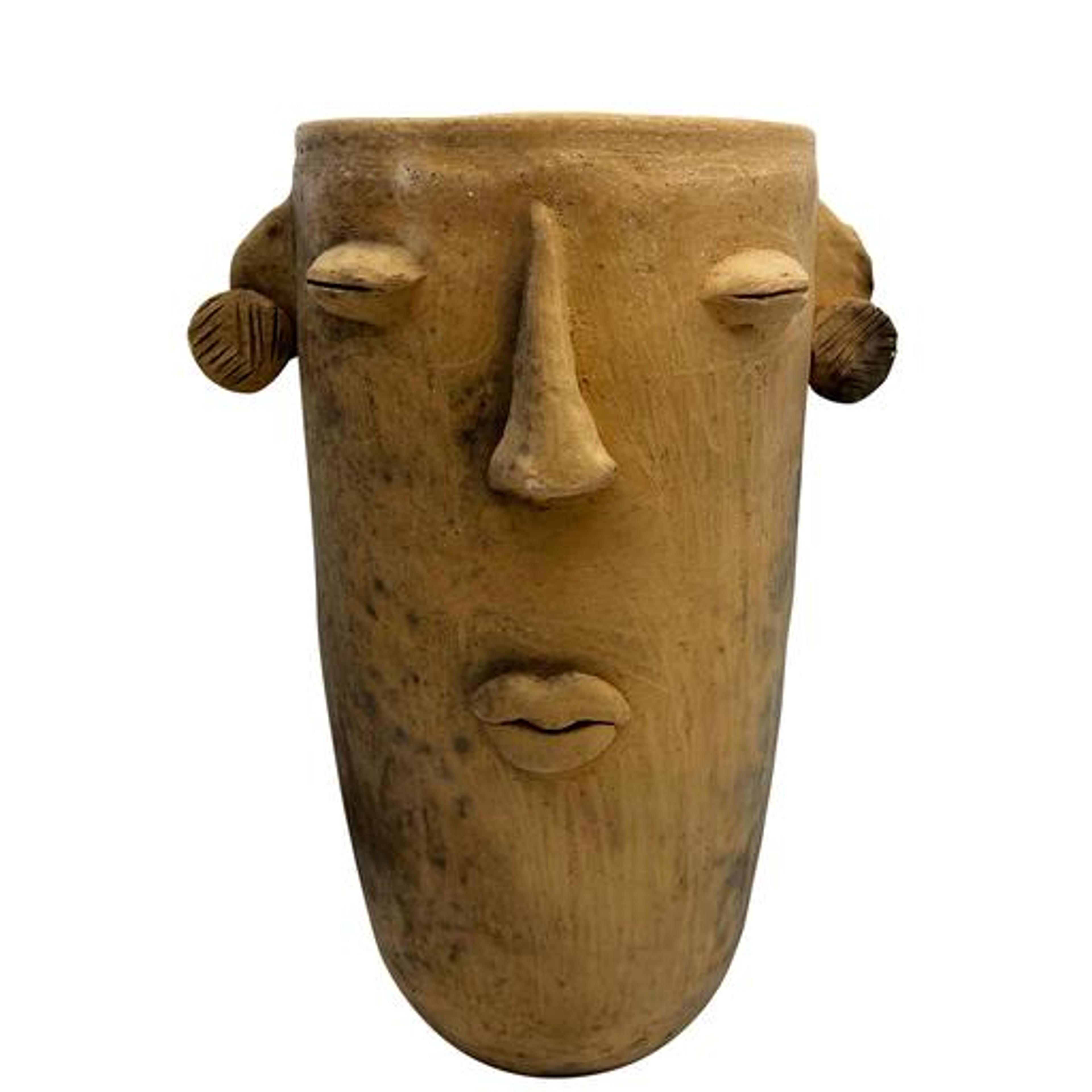 Tall Face Vase