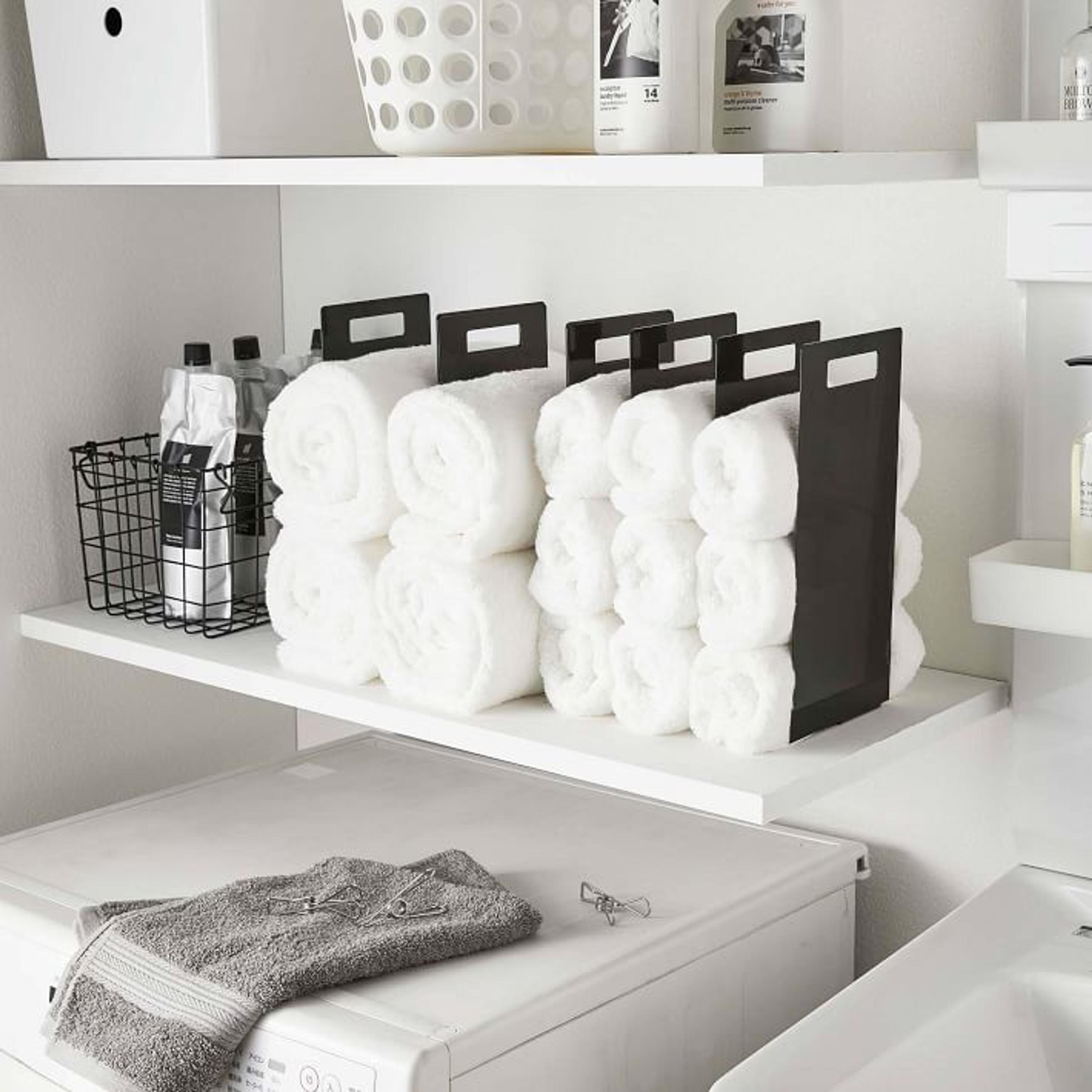 Yamazaki Tower Interlocking Towel Organizer | West Elm