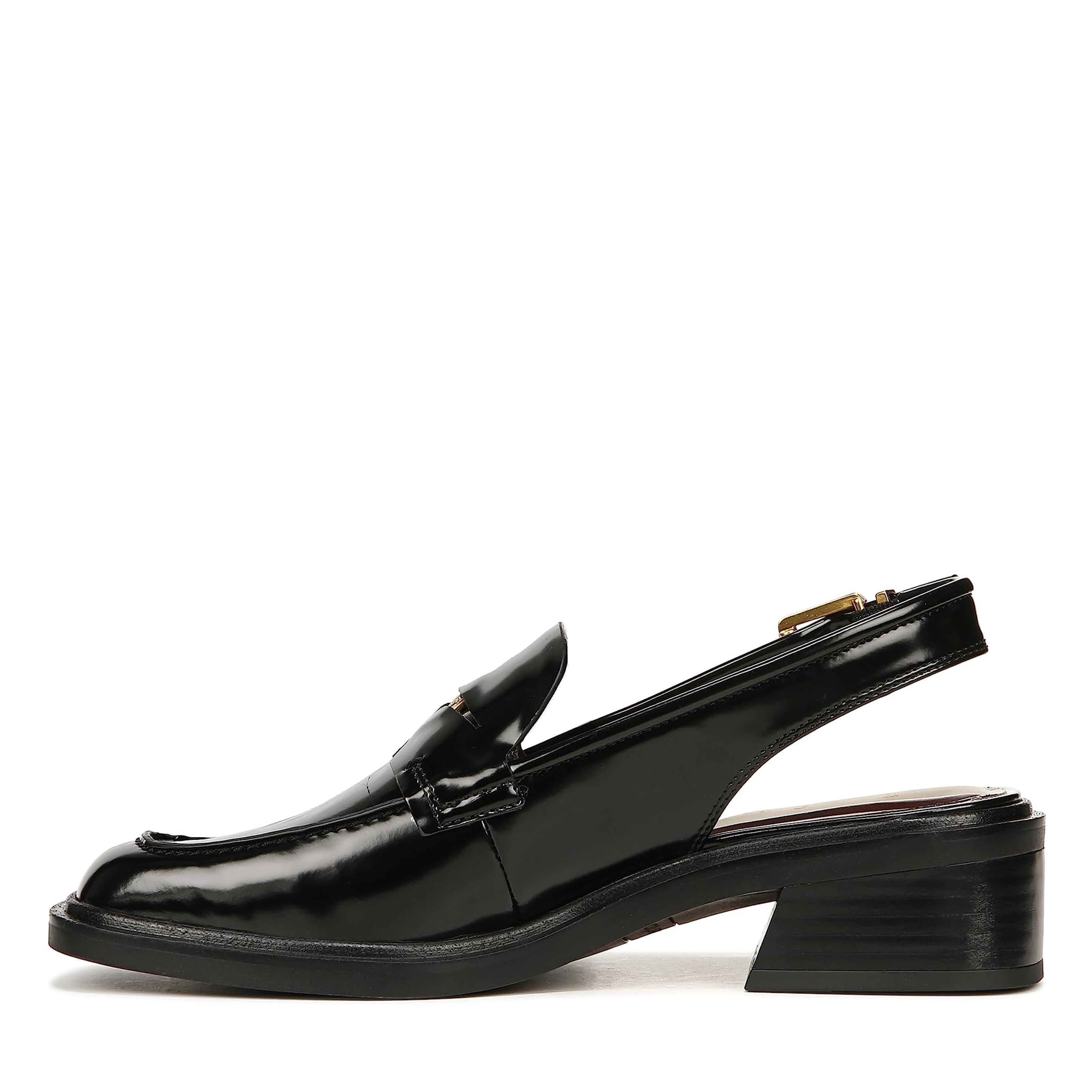 Amazon.com | Franco Sarto Womens Giada Slingback Loafer Black Gloss 9 M | Loafers & Slip-Ons