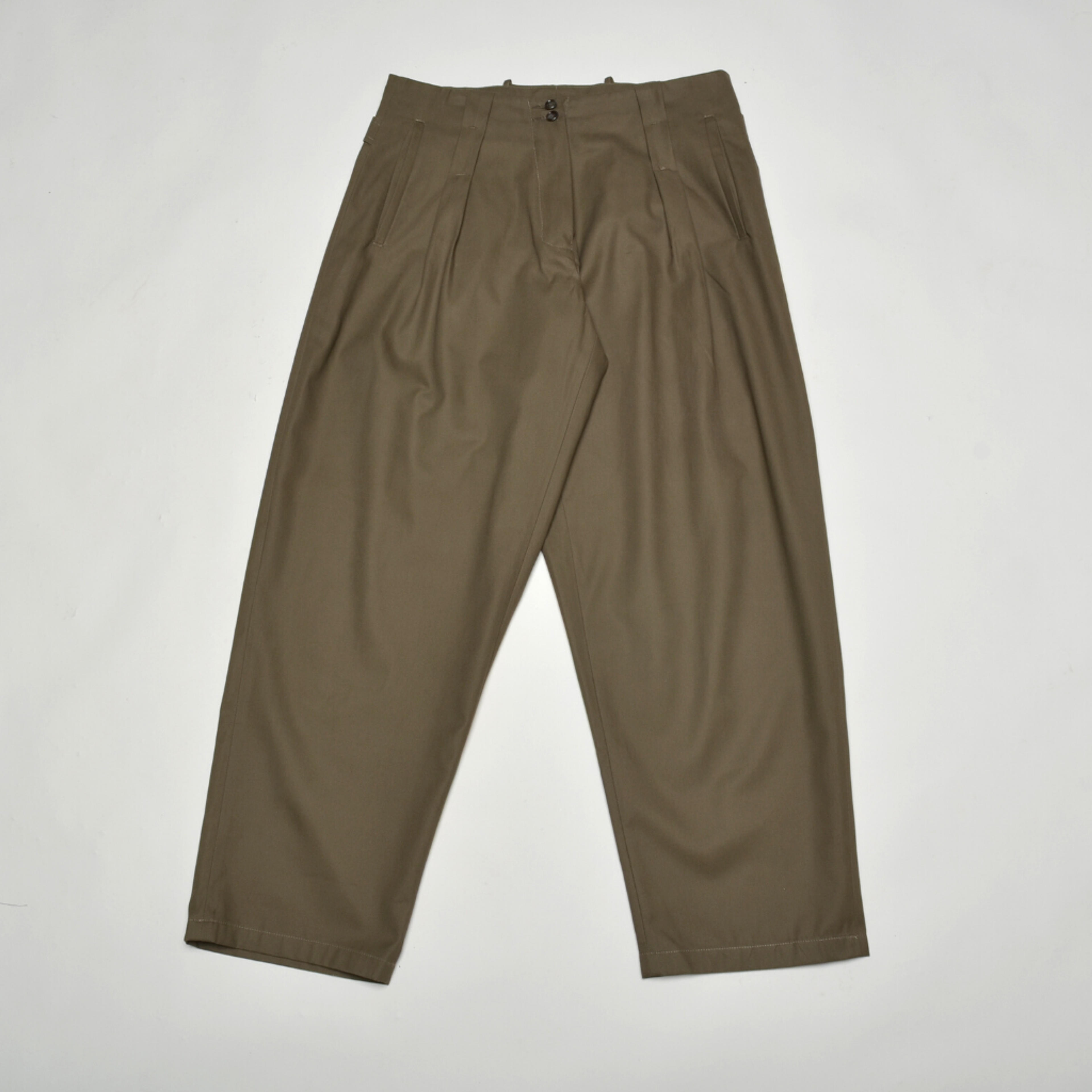 Khaki Soft Twill Trousers