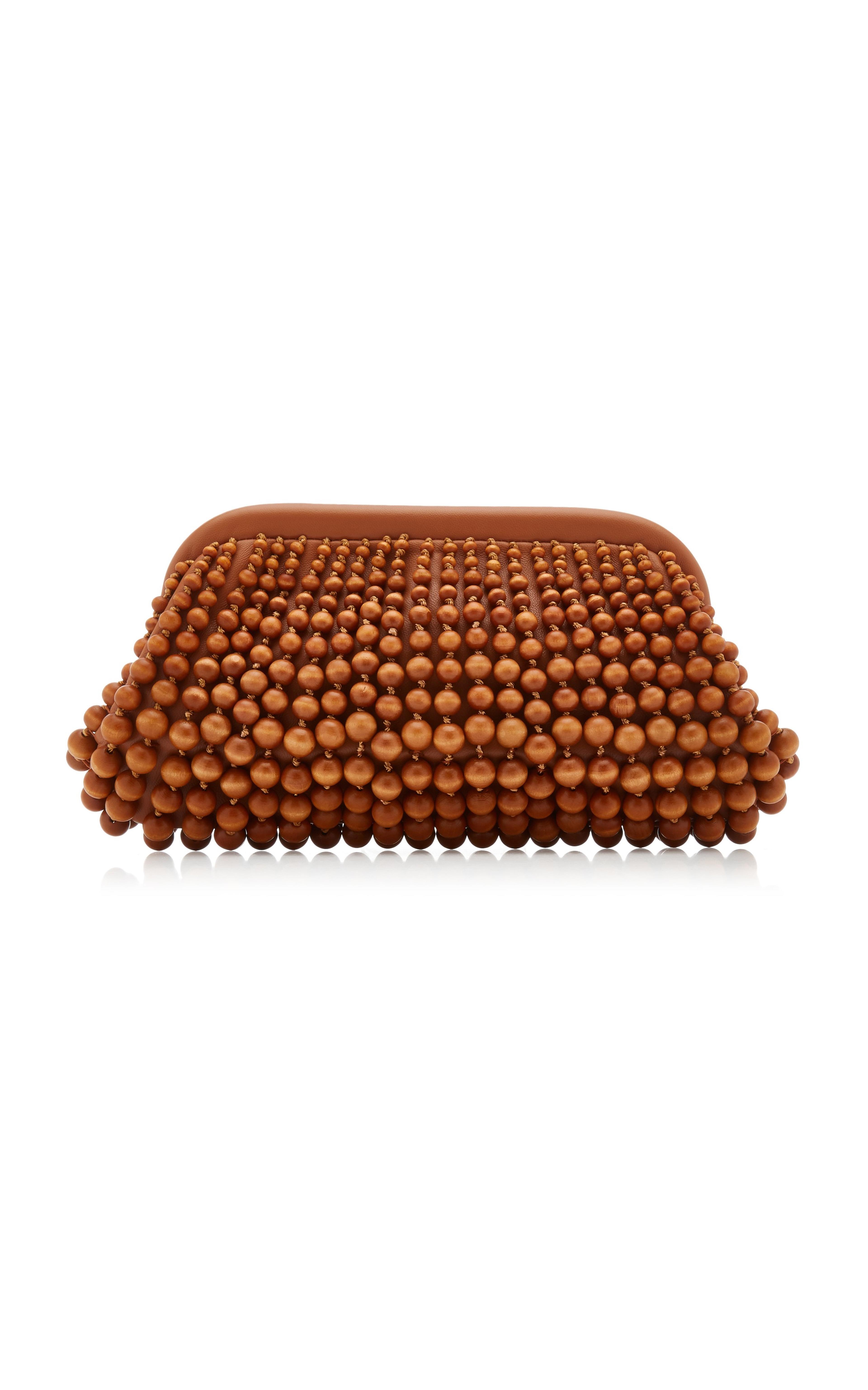 Nia Beaded Leather Clutch By Cult Gaia | Moda Operandi