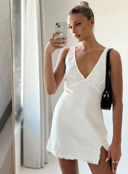 Athenia Mini Dress White