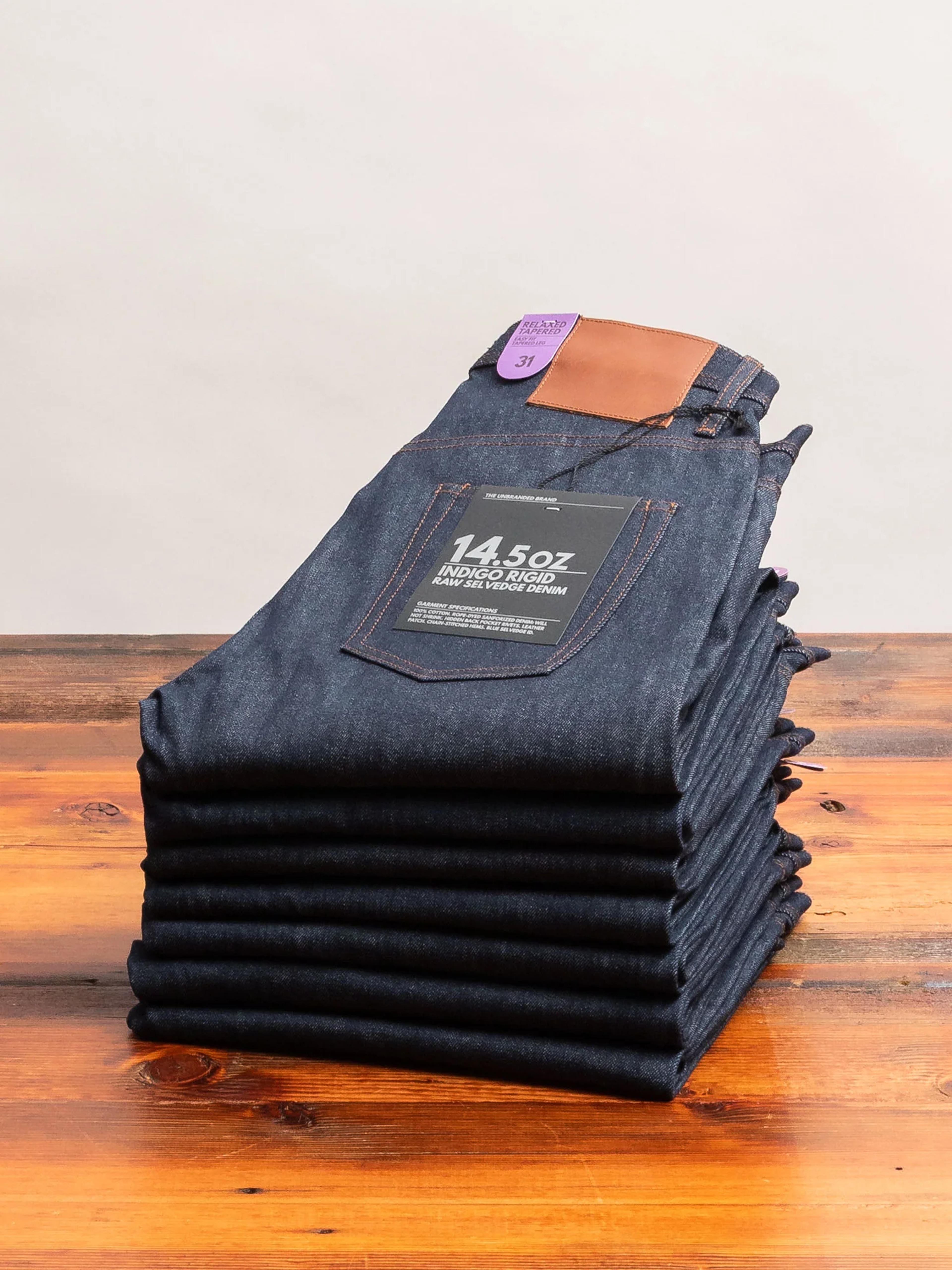 UB601 14.5oz Selvedge Denim - Relaxed Tapered Fit – Blue Owl Workshop