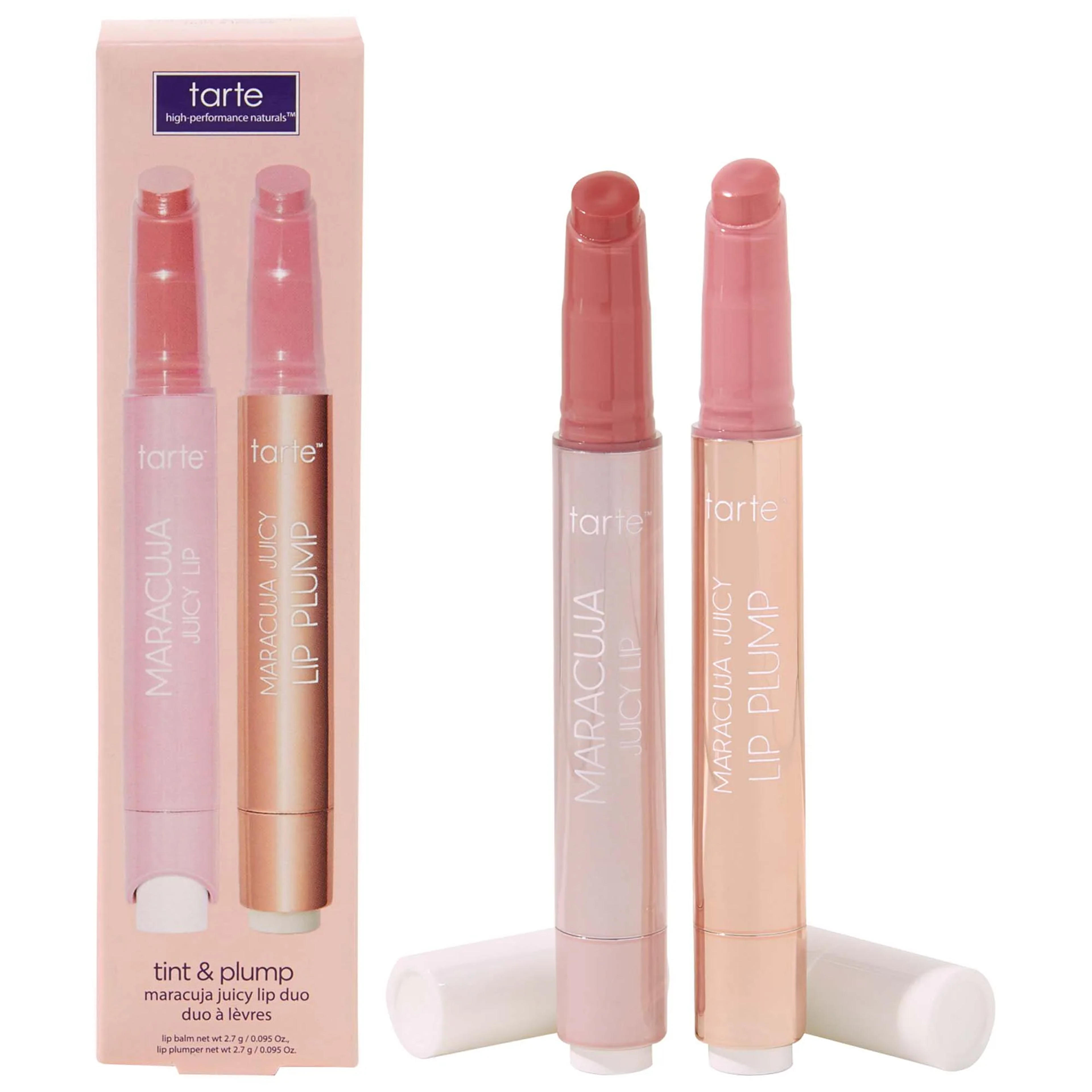 tint & plump maracuja juicy lip duo - tarte