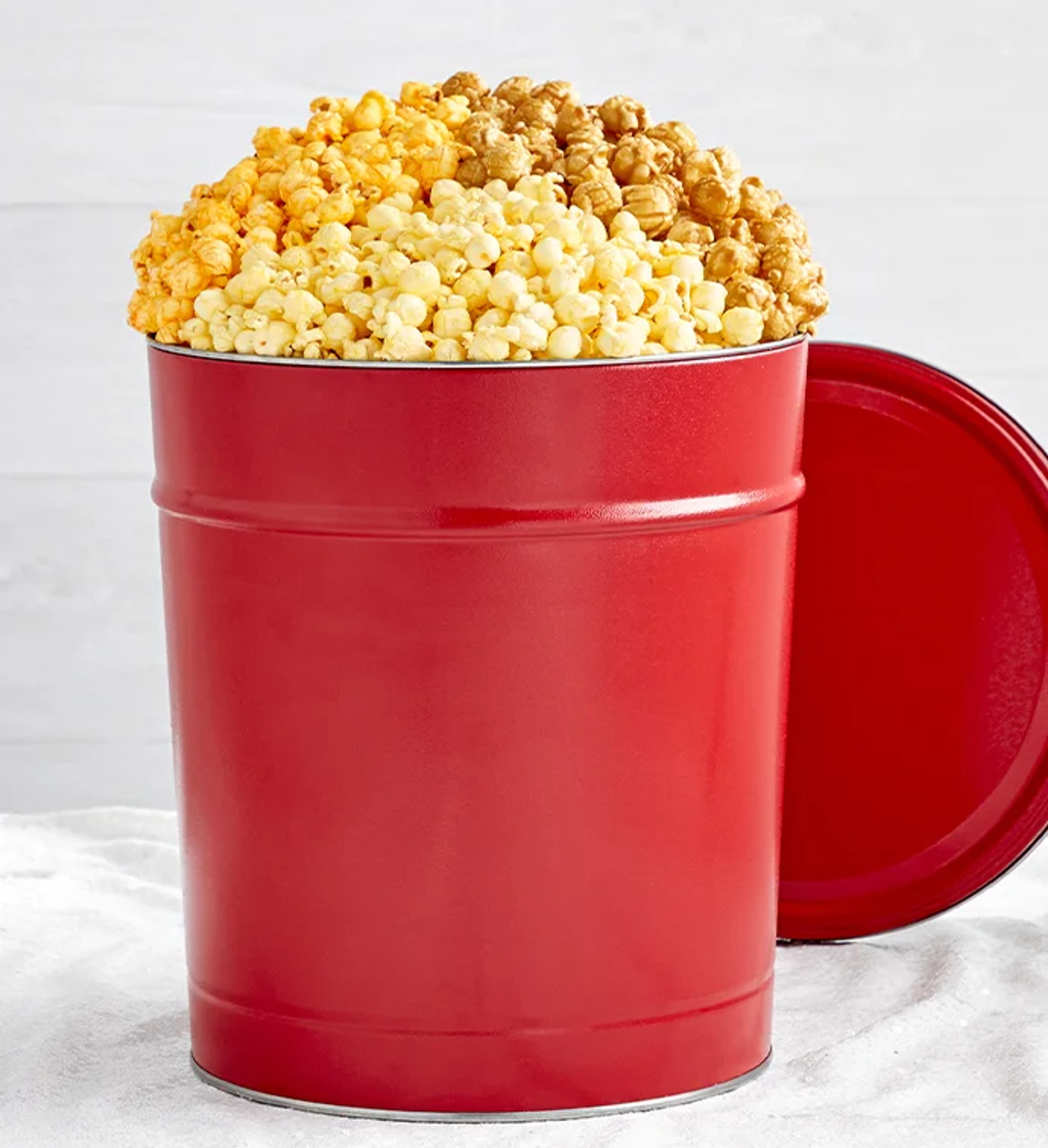 Simply Red Popcorn Tins from The Popcorn Factory