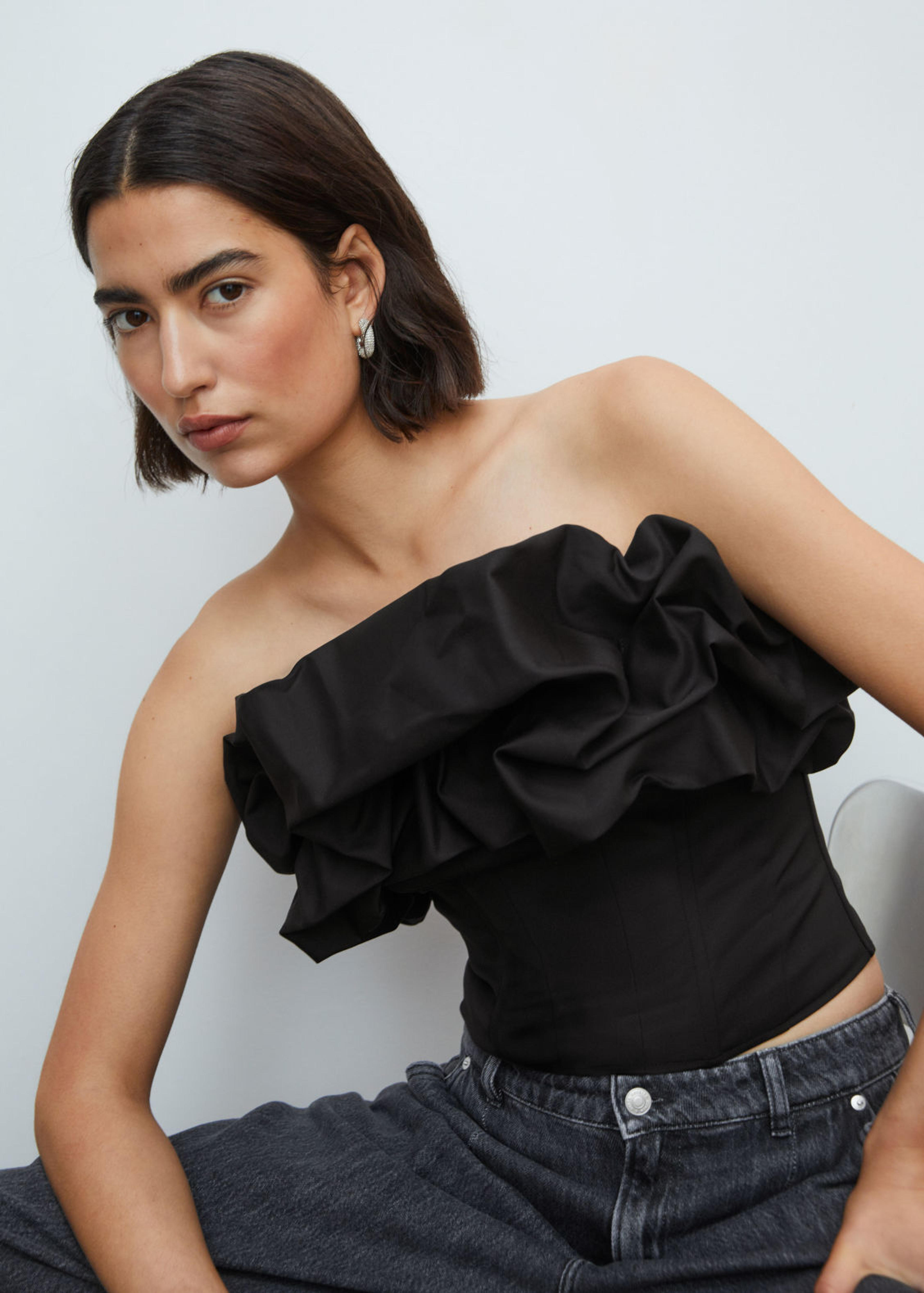 Ruffled Corset Top