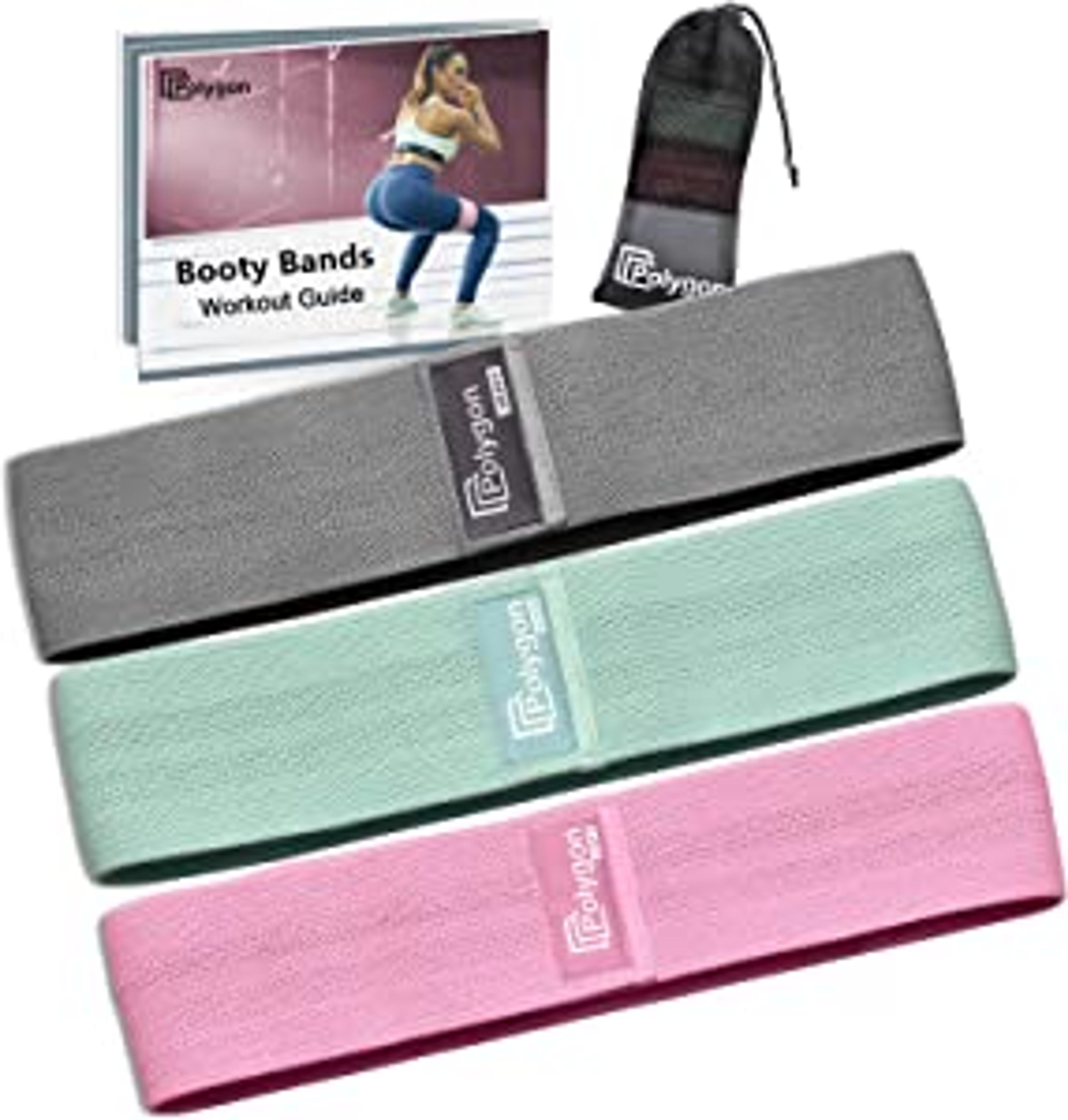 Polygon Resistance Exercise Bands, Polygon Fabric Non Slip Hip Bands for Squats, Legs, Butt, Thigh and Hip Workout, Thick Wide Fitness Loop for Men & Women. Workout Guide Included (Set of 3) : Amazon.ca: Sports & Outdoors