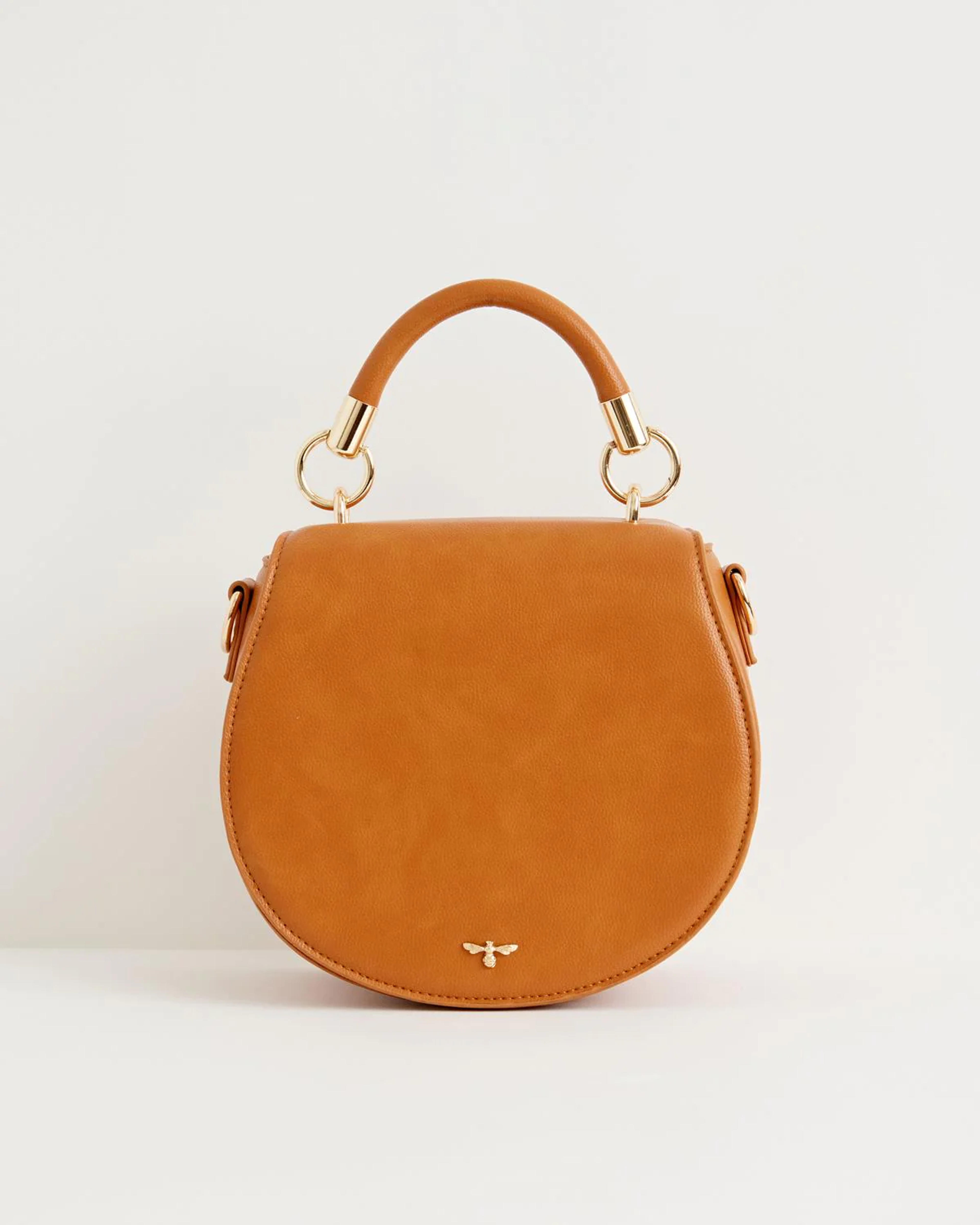 Liberty Saddle bag Tan Vegan Leather – Fable England US