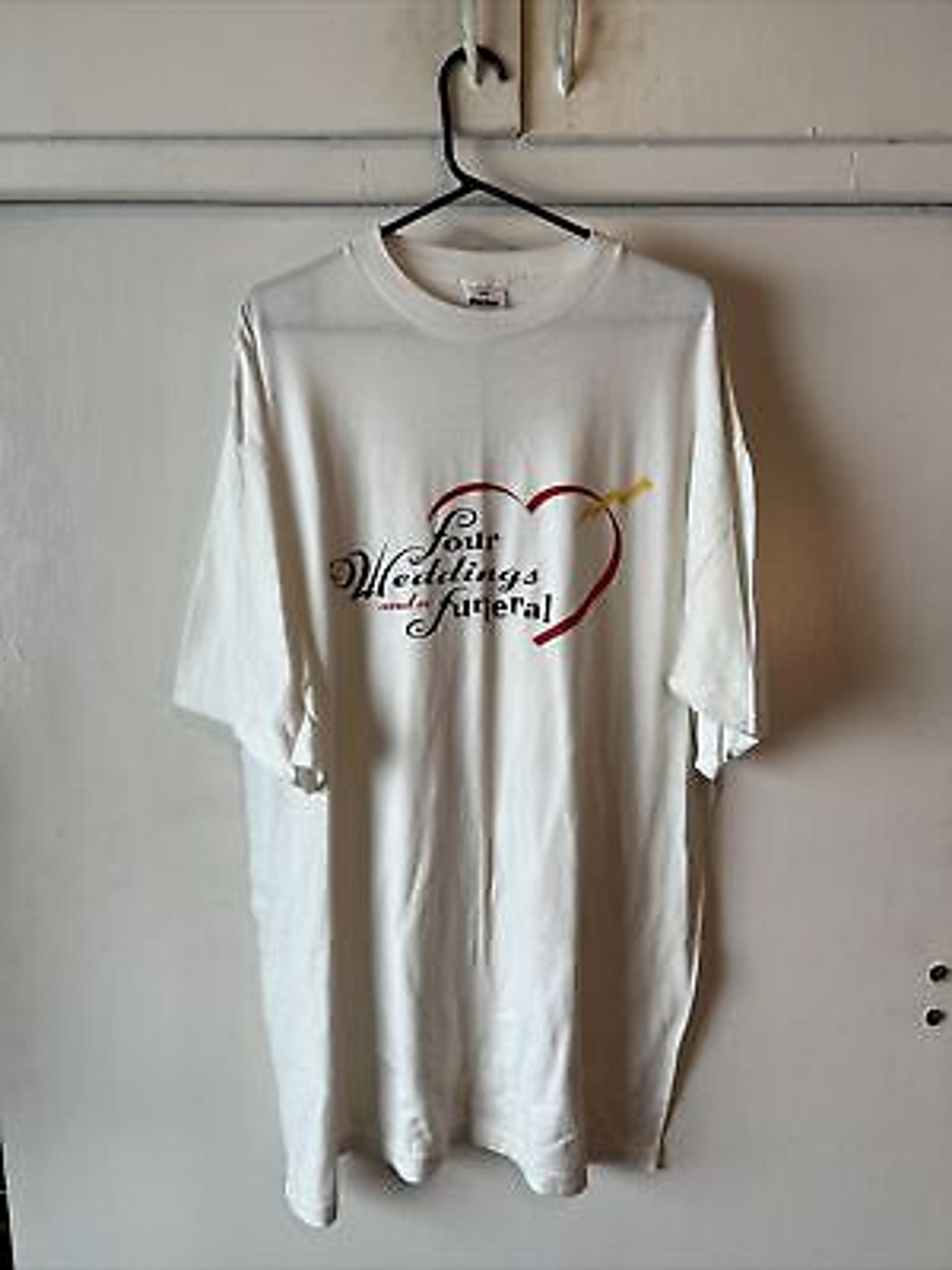 Vintage 90s FOUR WEDDINGS AND A FUNERAL movie promo 1994 rare t-shirt 3XL OSFA