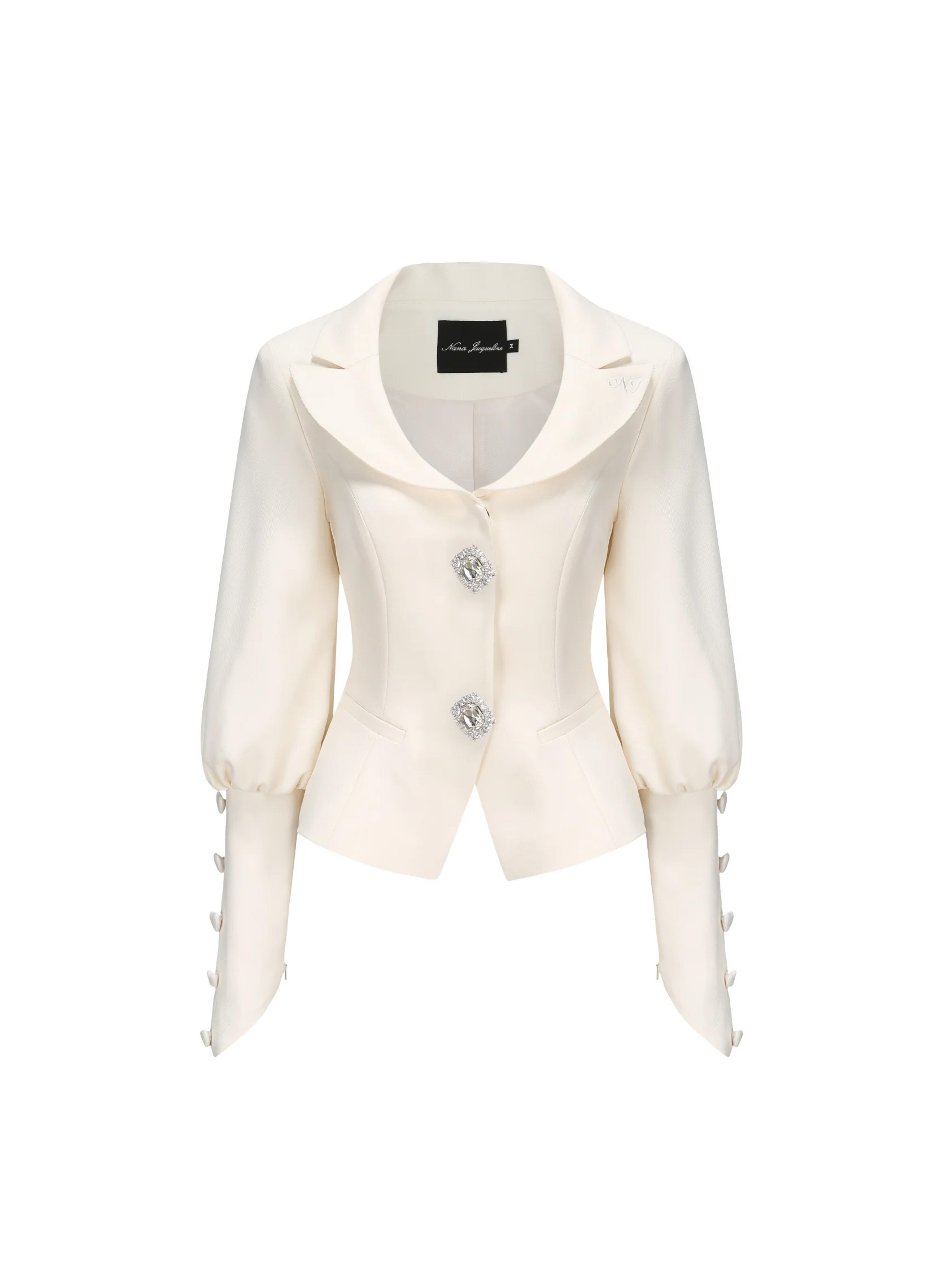 Annica Blazer (White) (Final Sale) – Nana Jacqueline