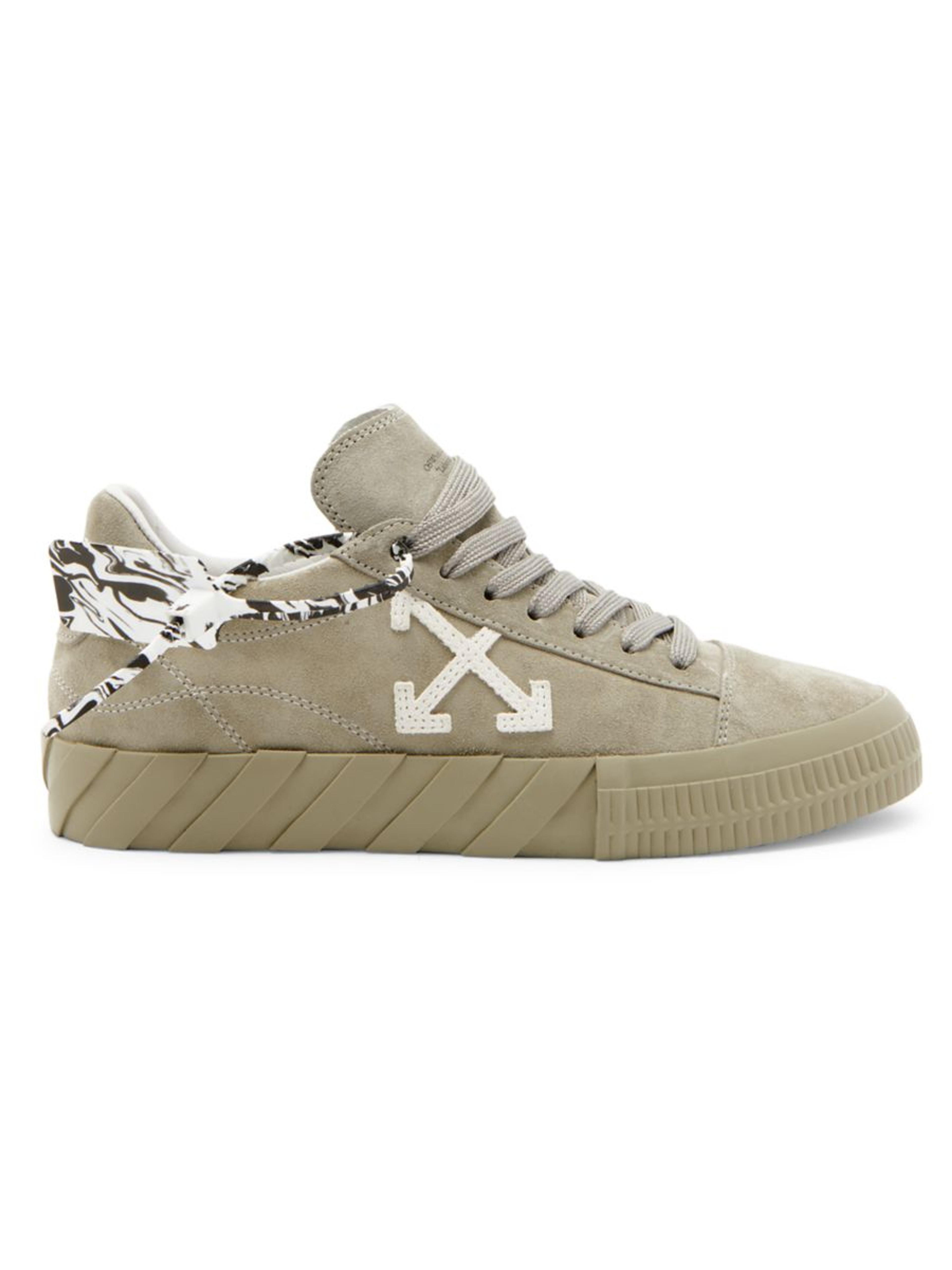 Off-White Vulcanized Suede Low-Top Sneakers