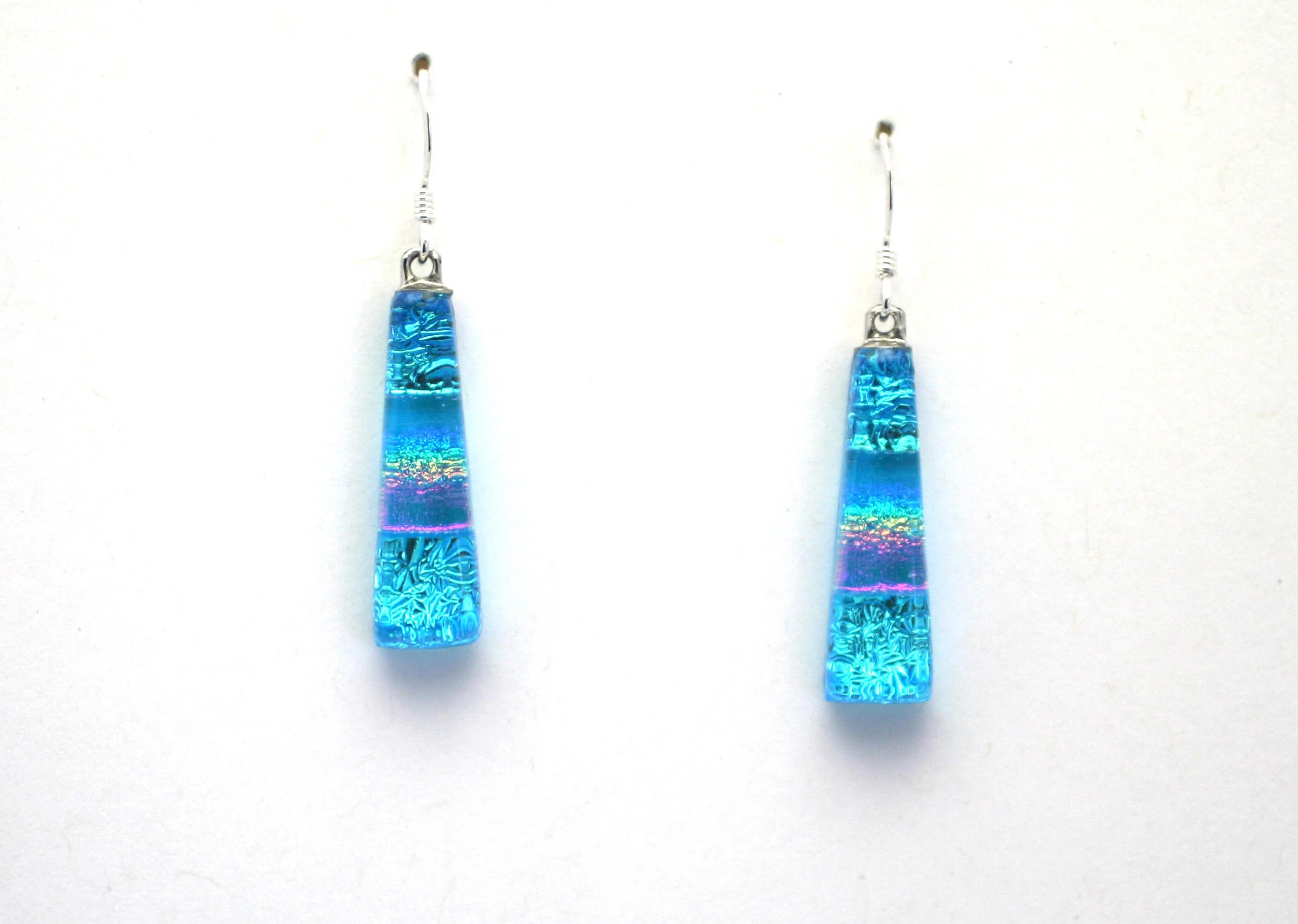 Dichroic Glass Earrings Handmade on Maui