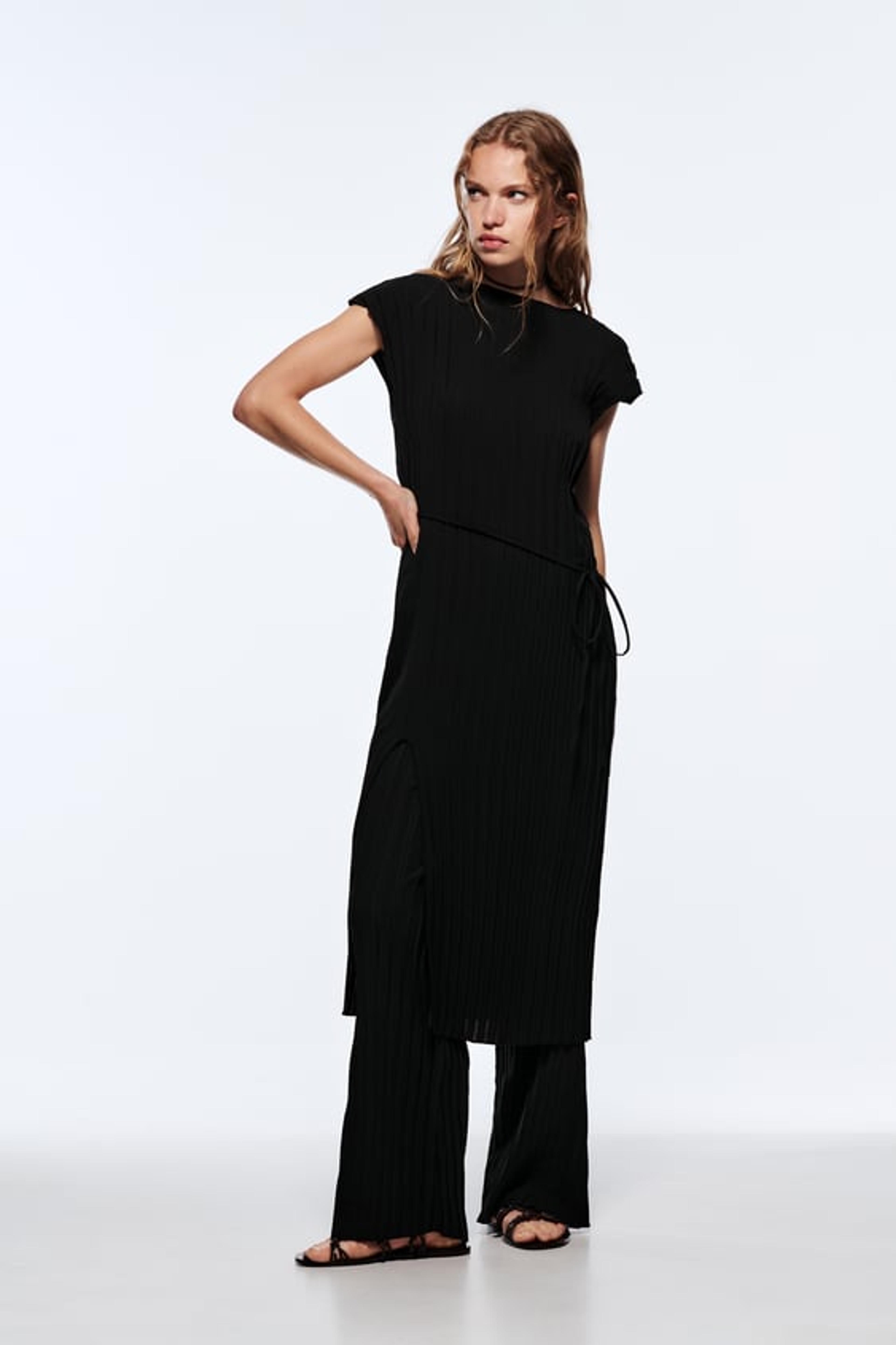 PLEATED MINIMALIST DRESS