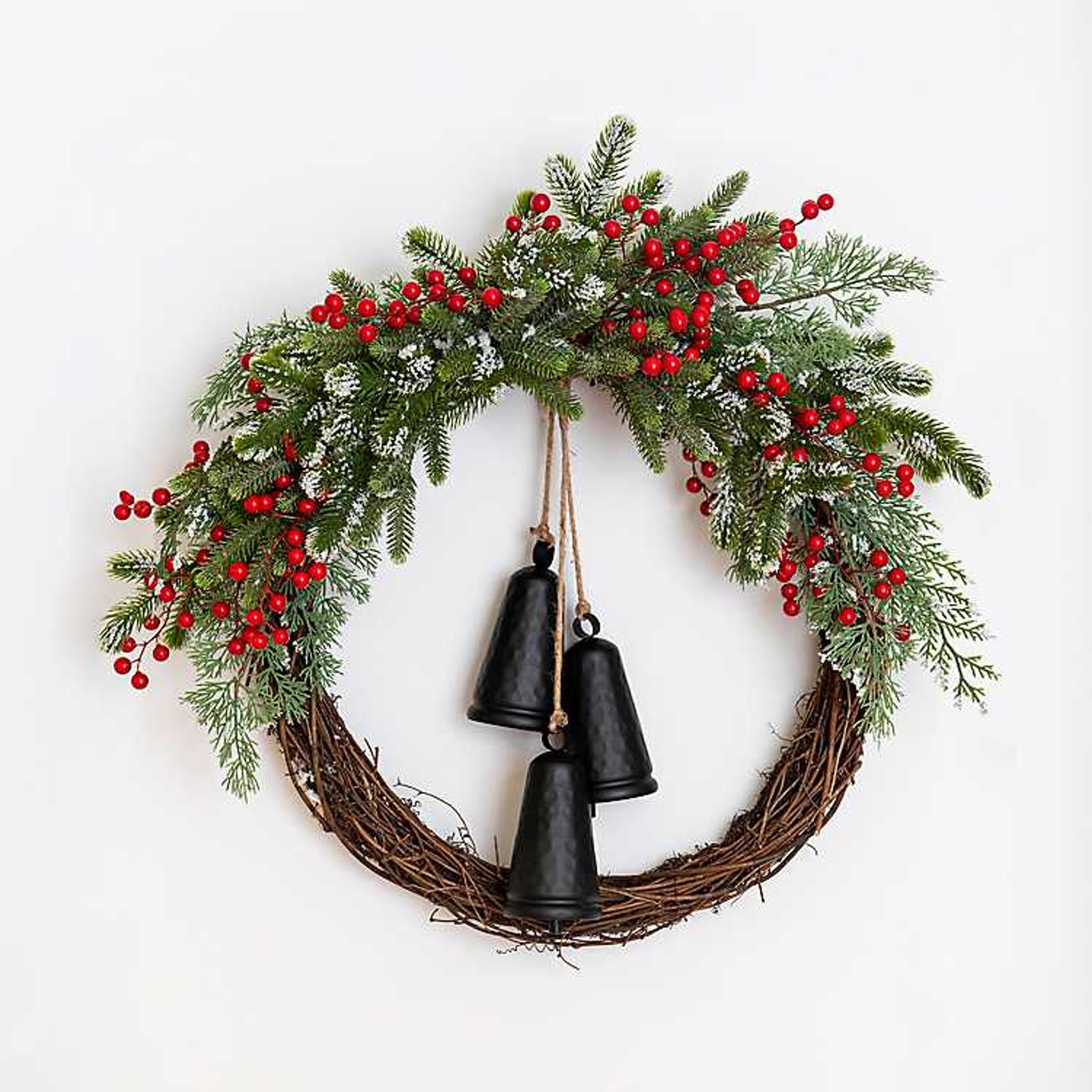 Cypress Pine and Berry Bell Wreath | Kirklands Home