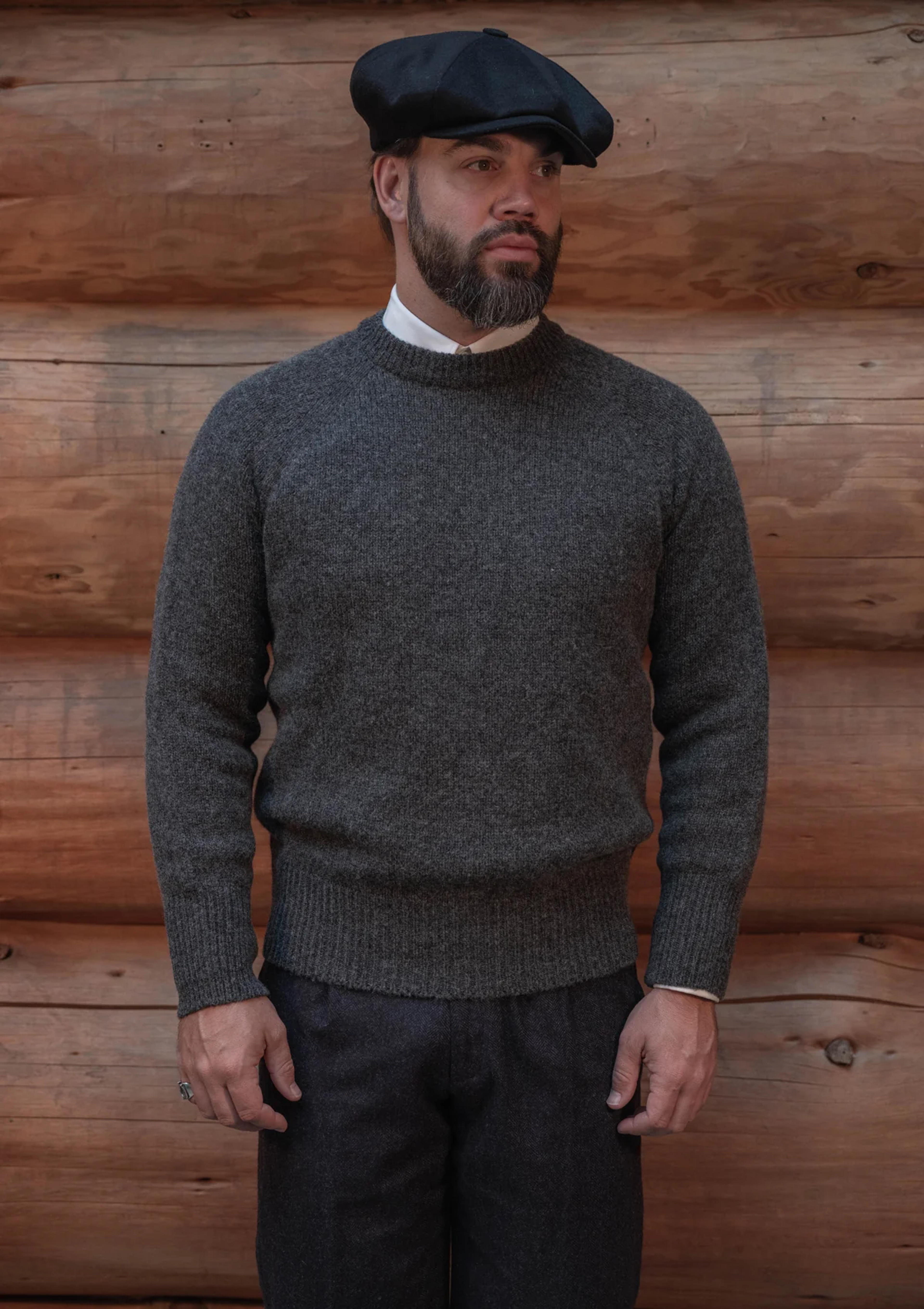 Mawson Lambswool Sweater - Oyster