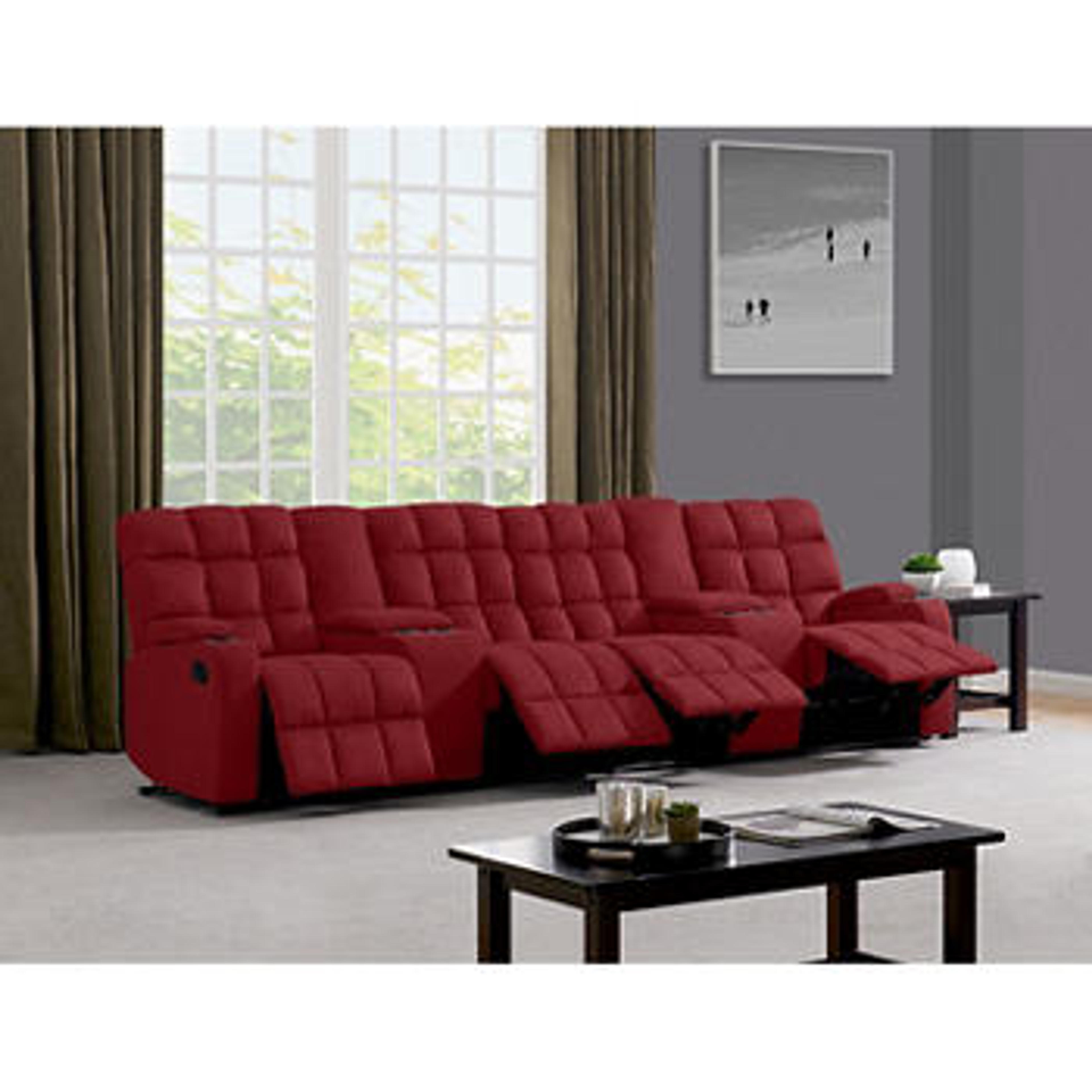 Dasia 4-Seat Wall Hugger Storage Reclining Microfiber Sofa - BJs Wholesale Club