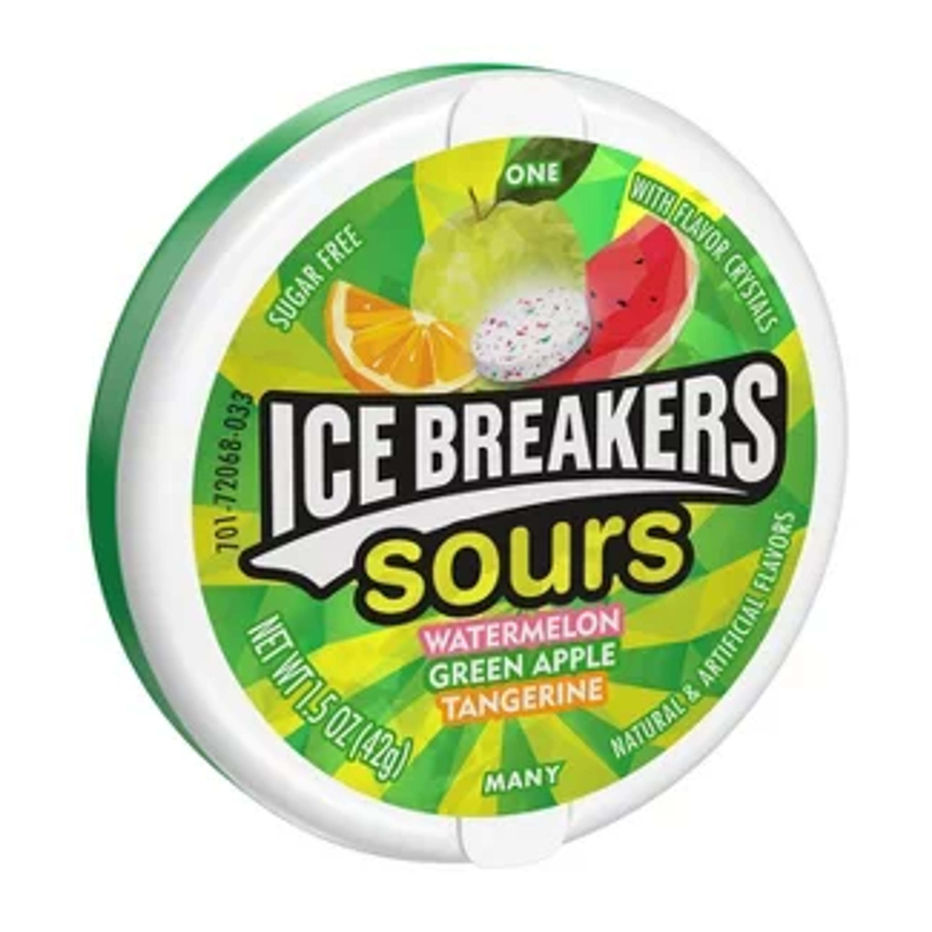 Ice Breakers Sours Fruit Sugar Free Mint Candies - 1.5oz : Target