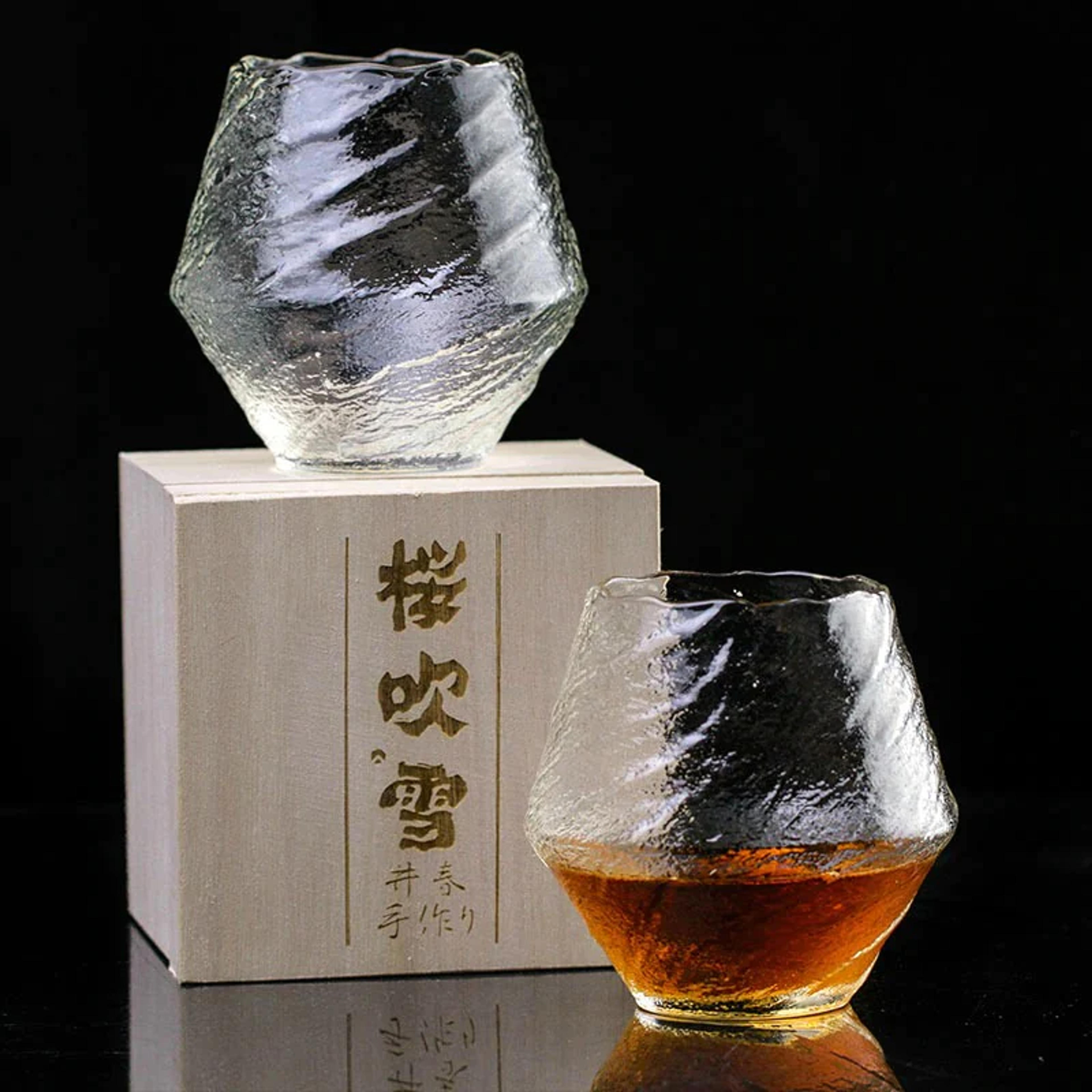 Suisei - Handmade Japanese EDO Kiriko Whiskey Glass - Cool & Unique – Kori Whiskey