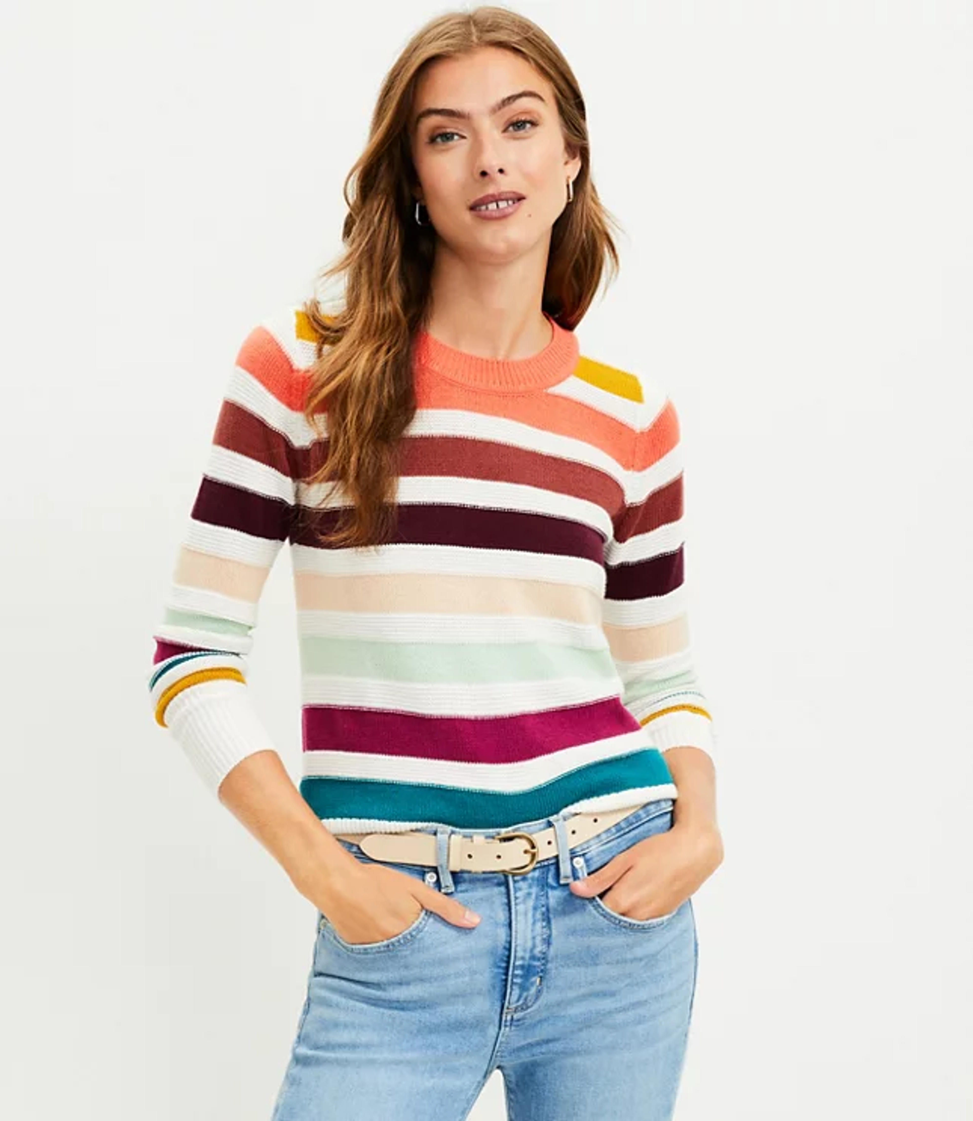 Striped Sweater | LOFT