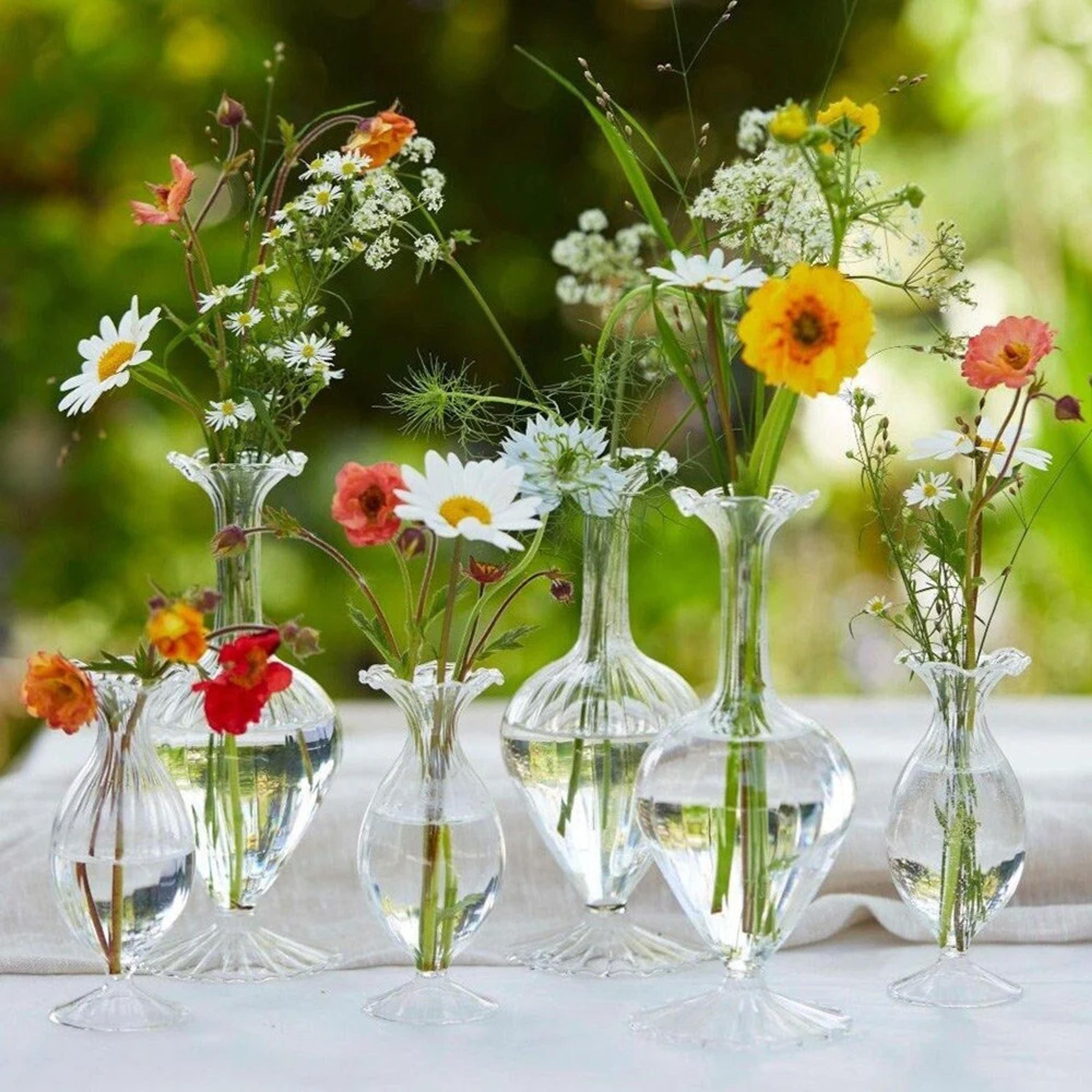 Glass Bud Vase Decor Rustic Wedding Decor Wedding | Etsy