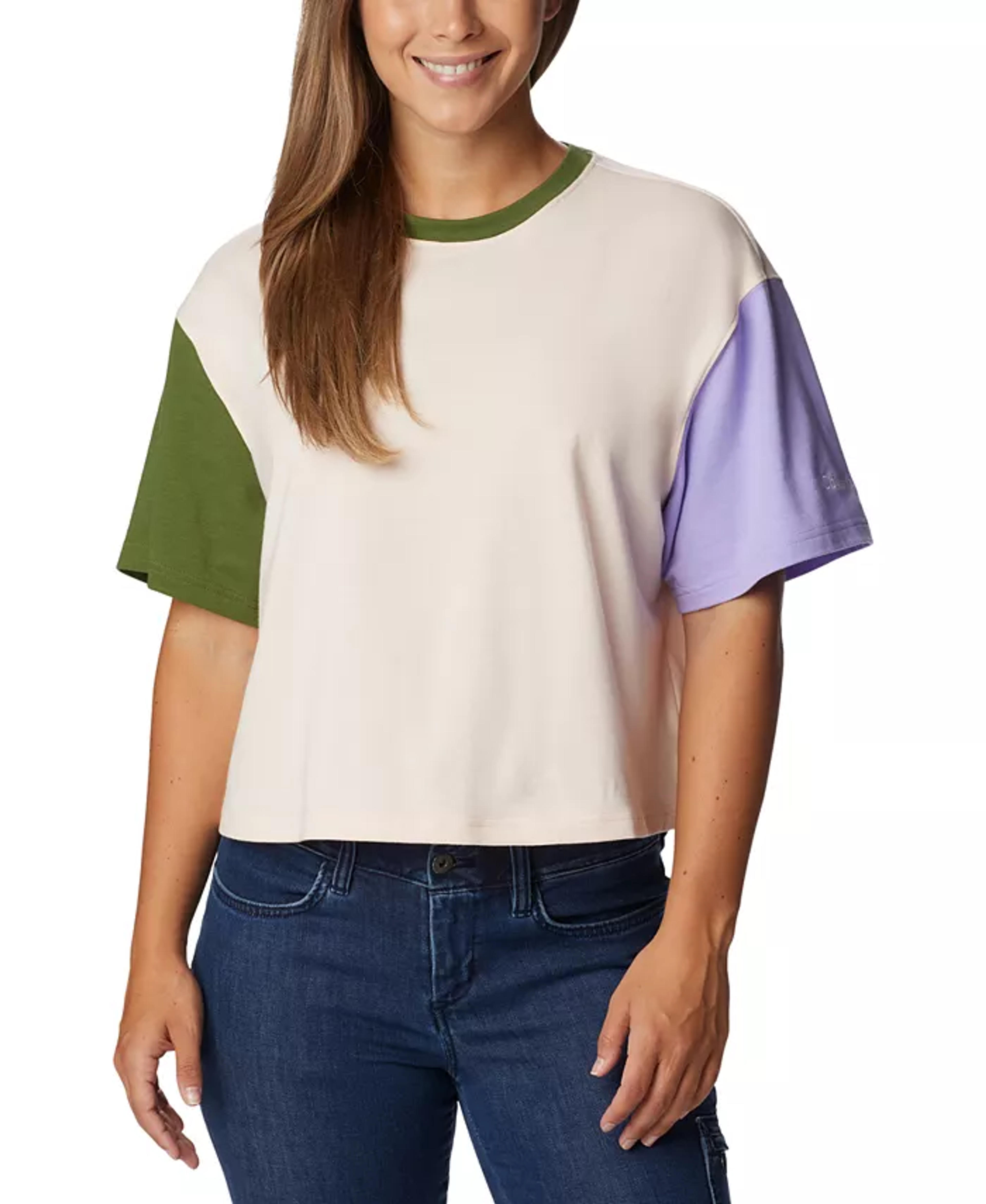 Columbia Women's Deschutes Valley™ Cropped Short-Sleeve T-Shirt - Macy's