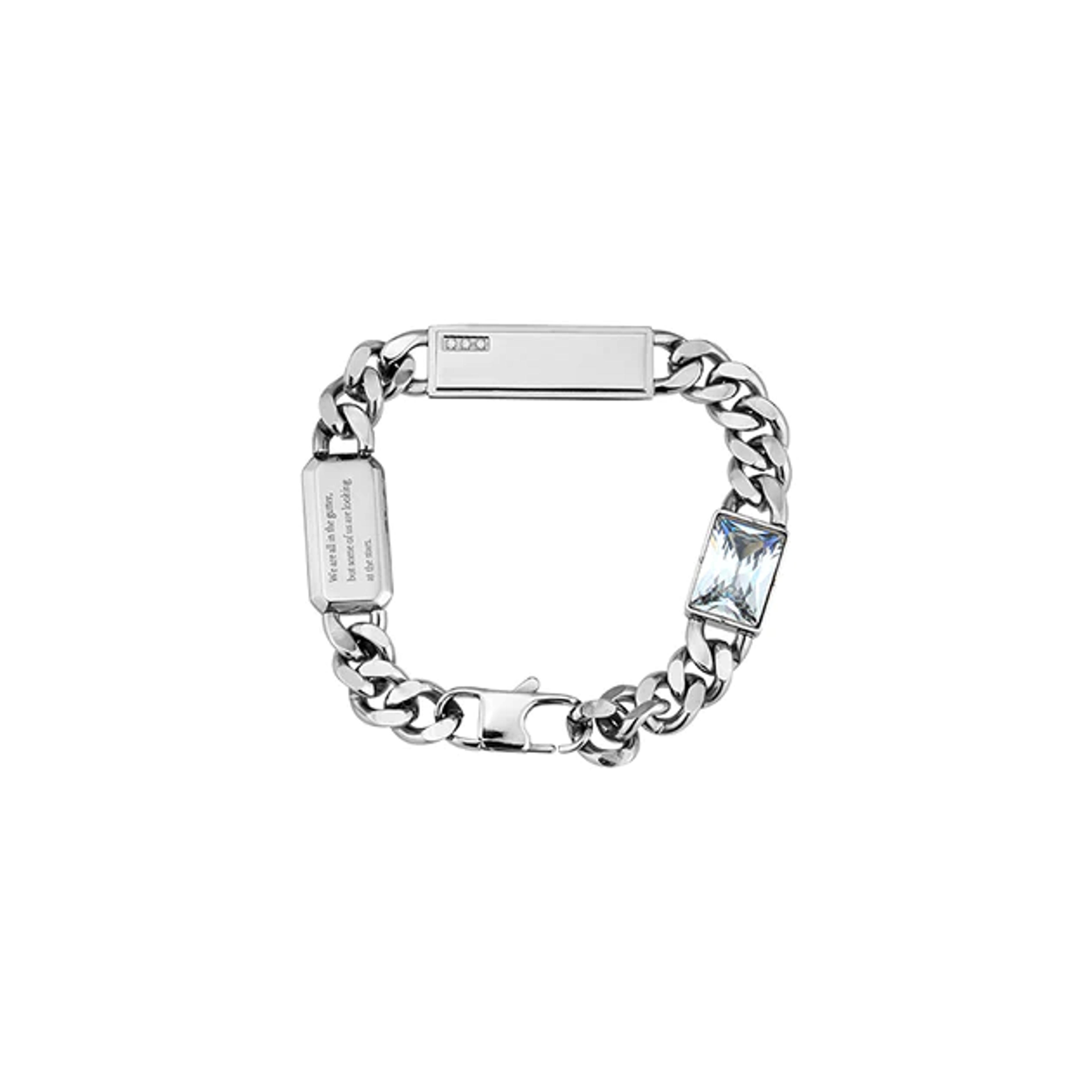 De Profundis Envelope Zircon Diamond Chainlink Bracelet