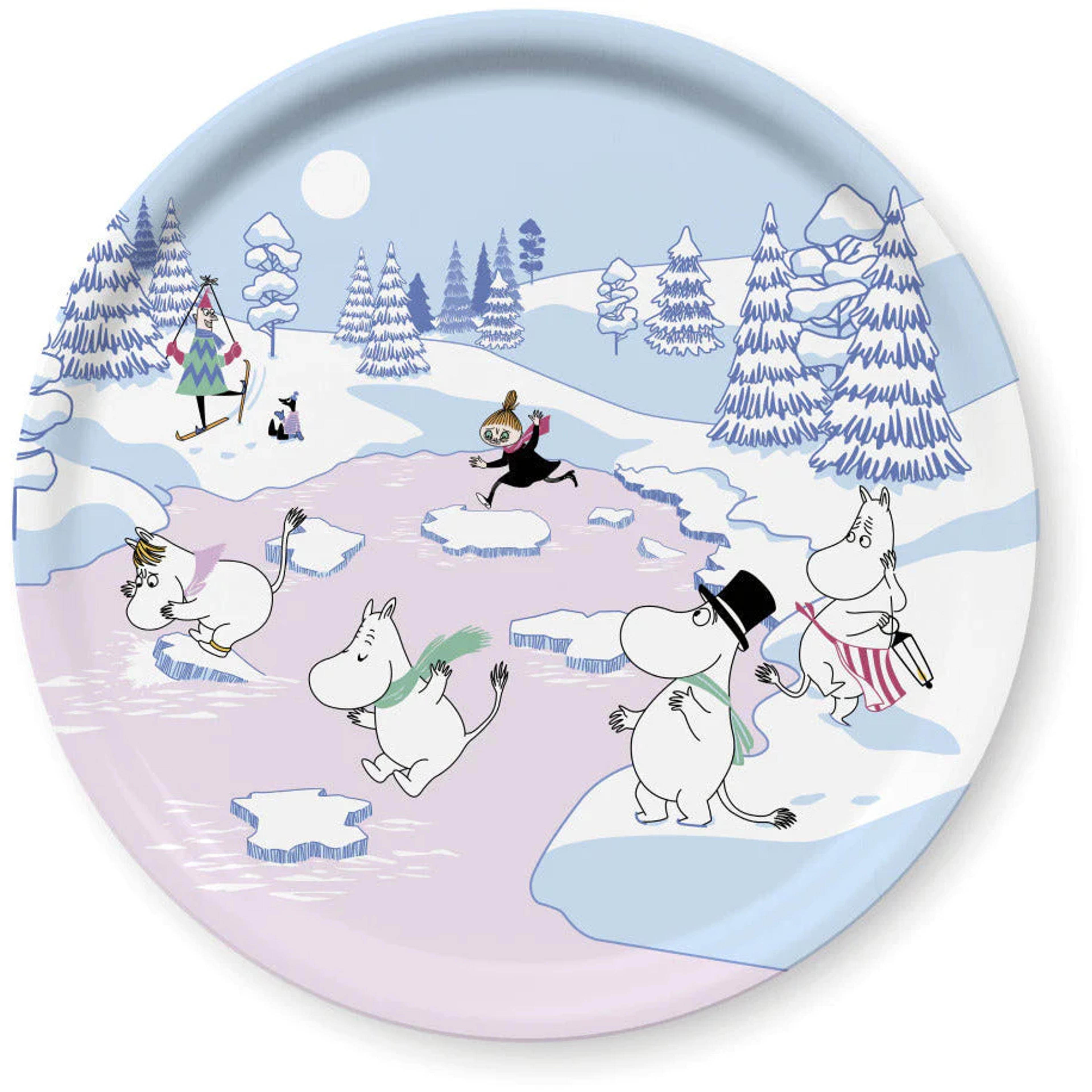 Winter 2022 Round Tray - Opto Design - The Official Moomin Shop