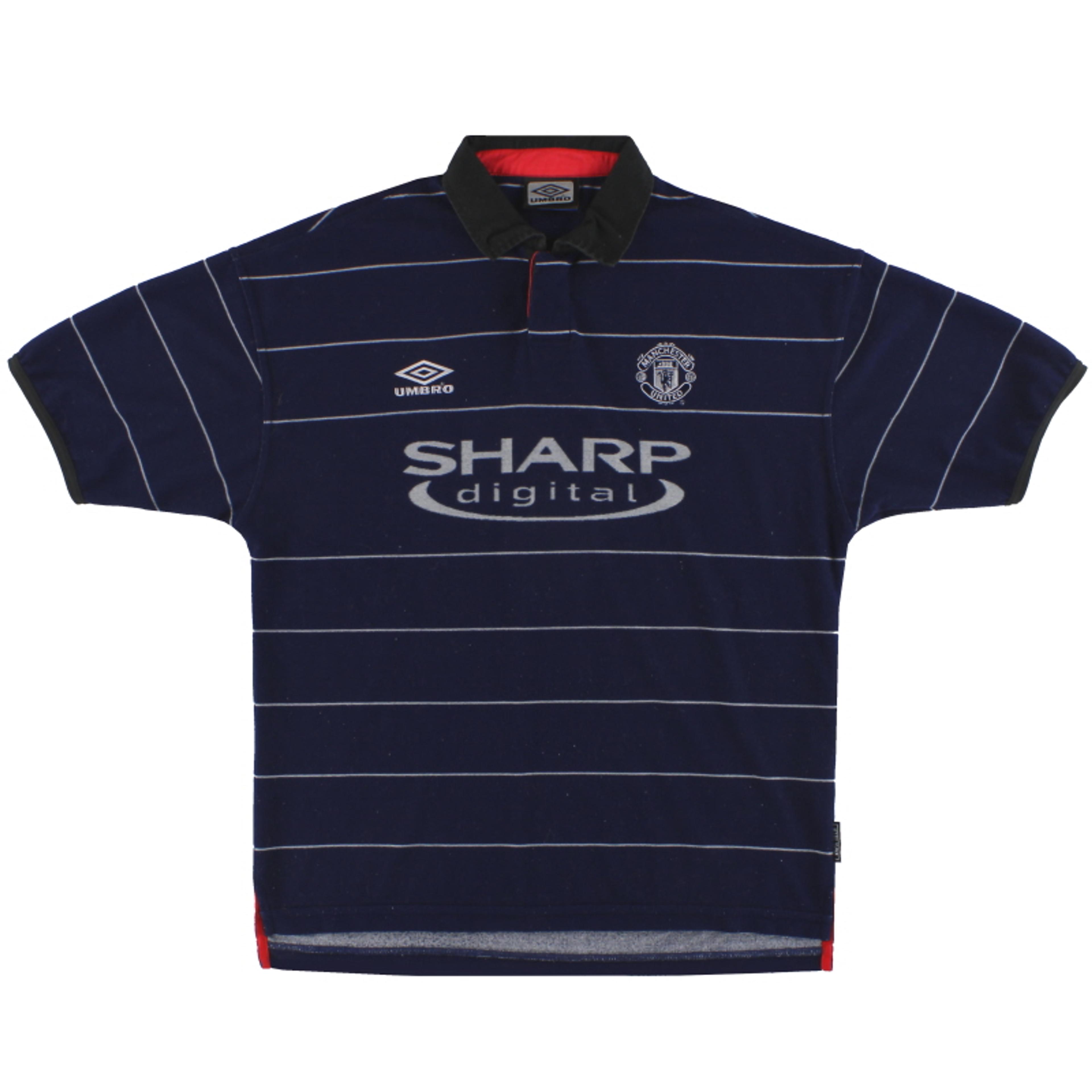 1999-00 Manchester United Umbro Away Shirt #7 L 735540