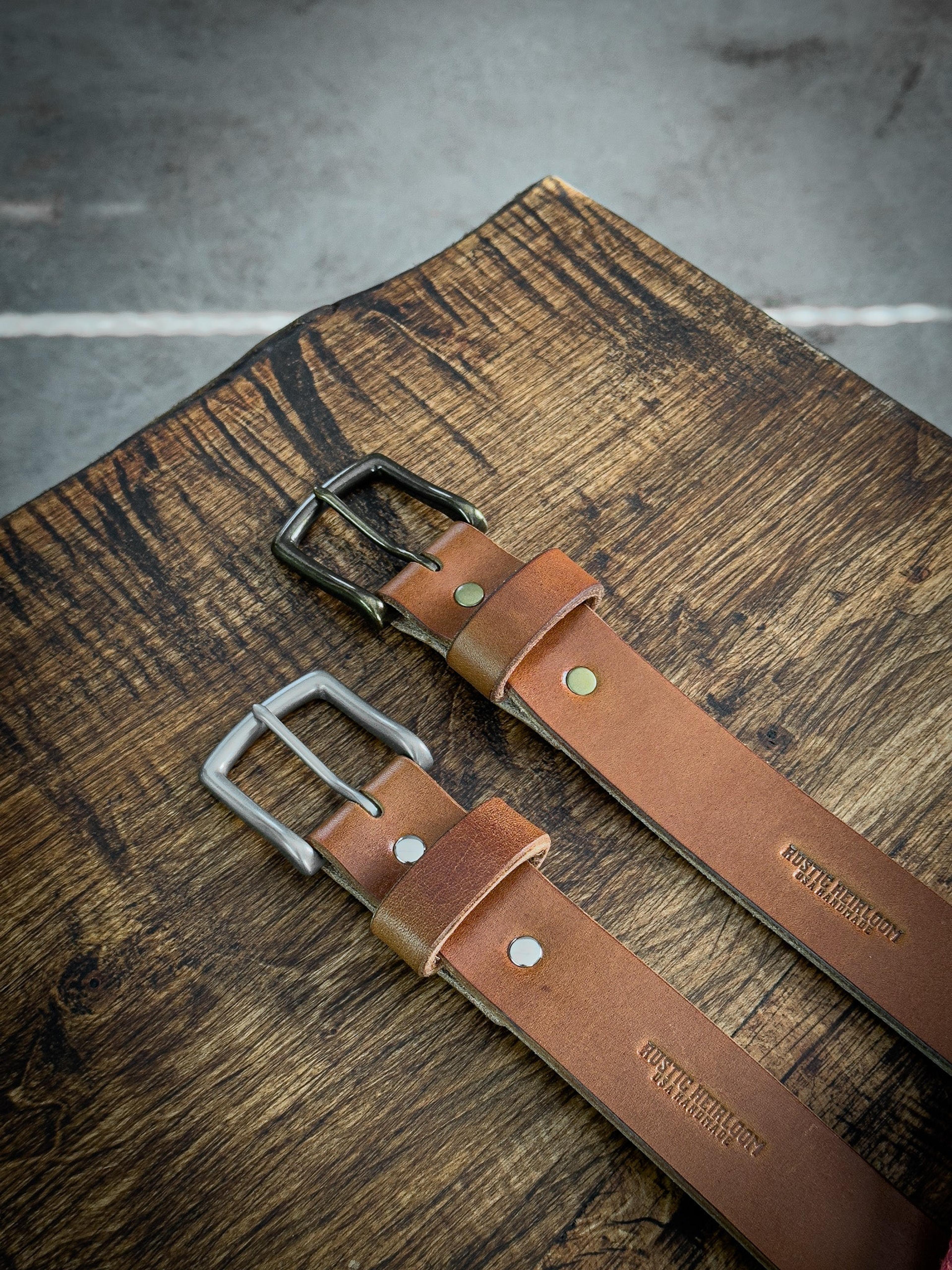 Traveler Belt | Buck Brown – Rustic Heirloom Leather