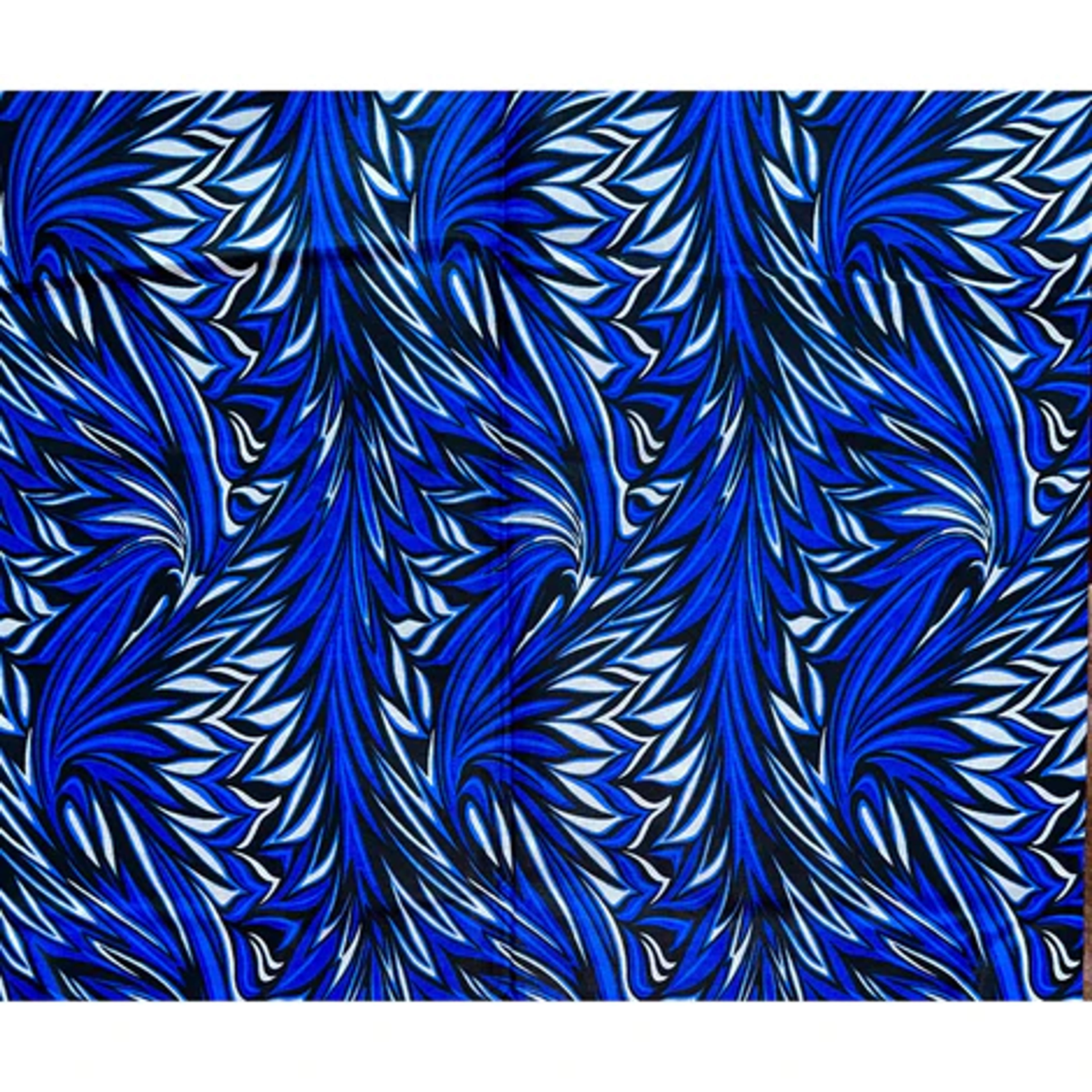 African Print Fabric/ Ankara - Blue, Black, White 'Kezo Flame' YARD or – House Of Mami Wata