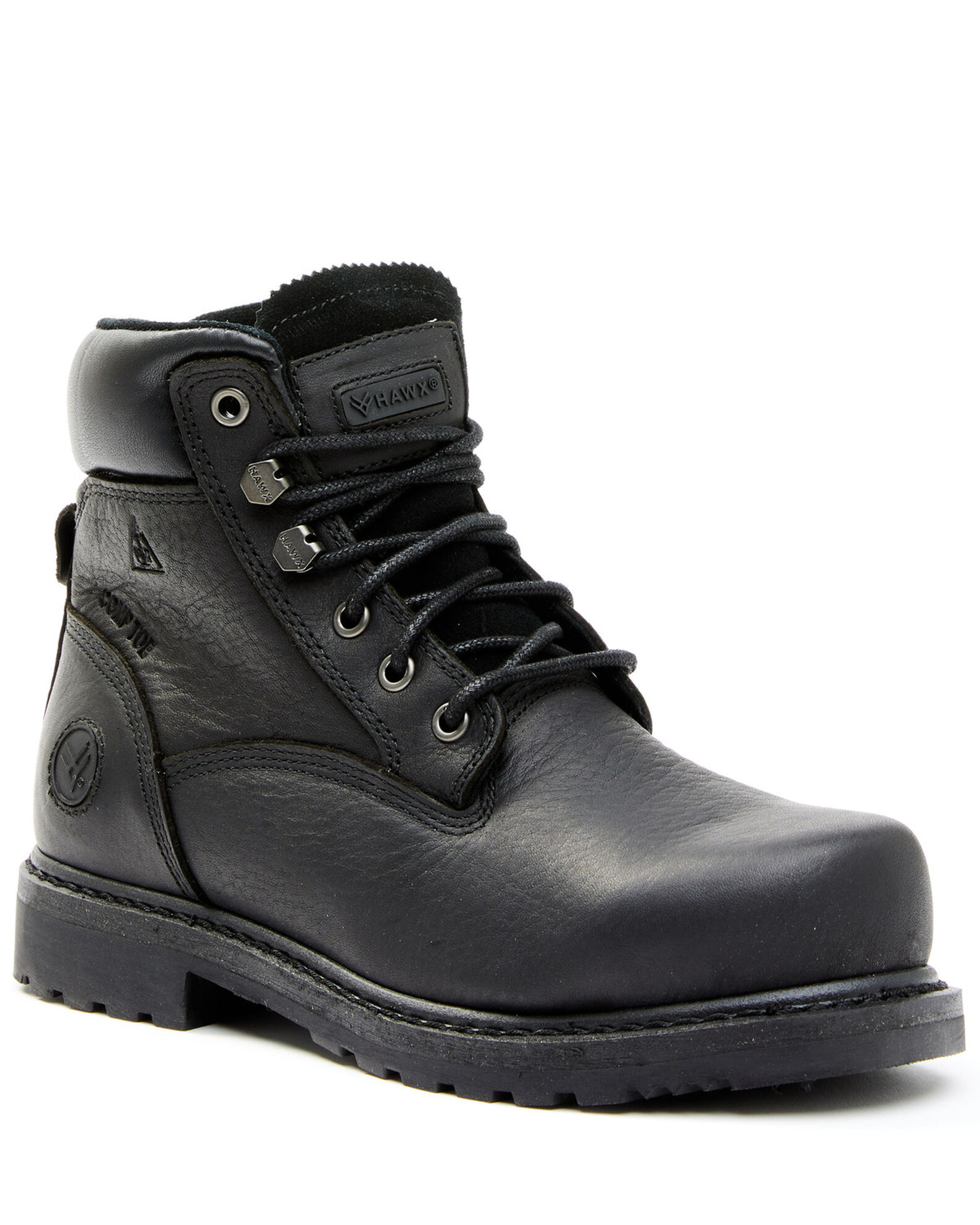 Hawx Women's Trooper Black Work Boots - Composite Toe | Boot Barn