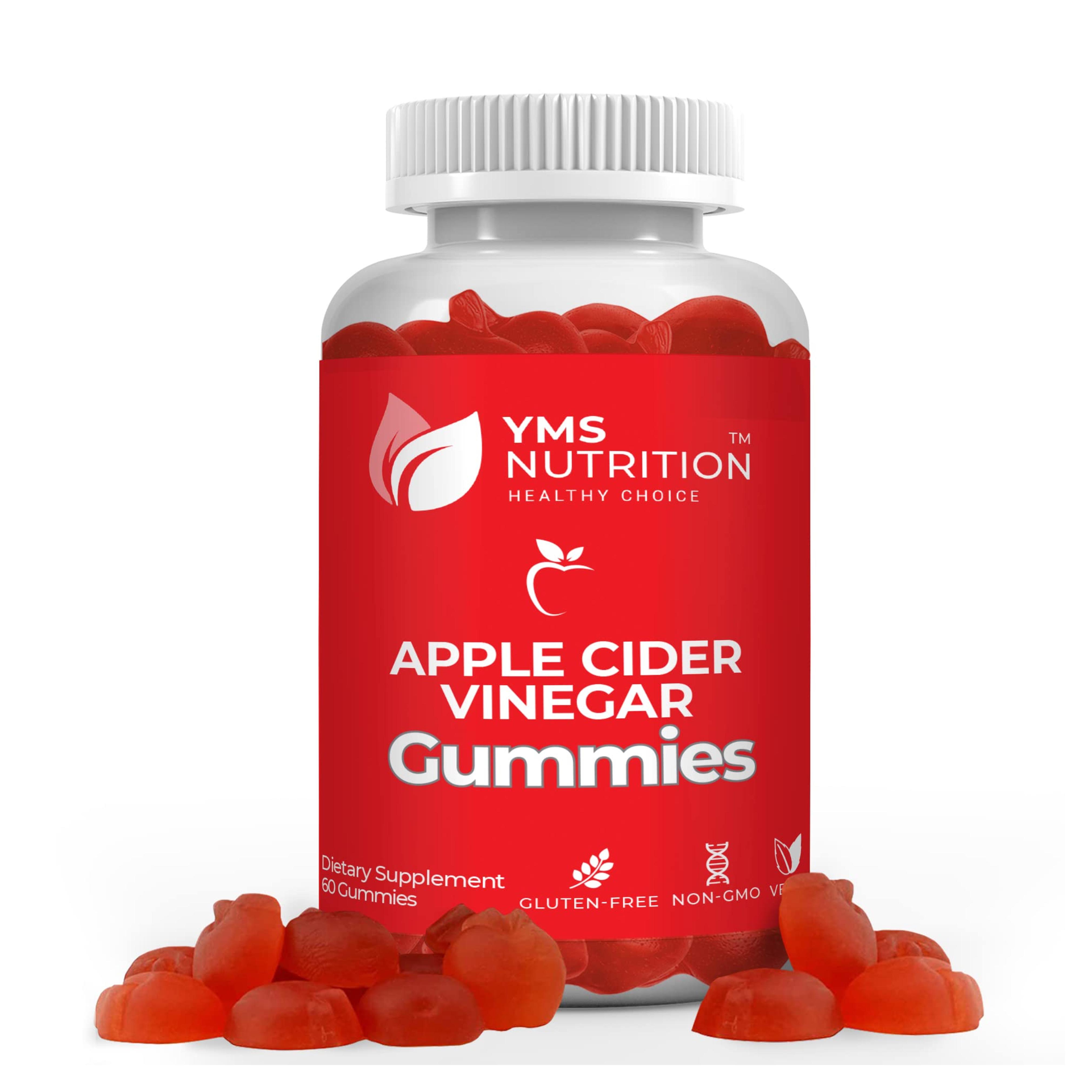 Apple Cider Vinegar Gummies 1000mg, Vitamins B9 & B12, Helps Weight Control & Detox, Beetroot & Pomegranate Extract, Provides Fast Energy Boost, Tastes Great (Count 60).