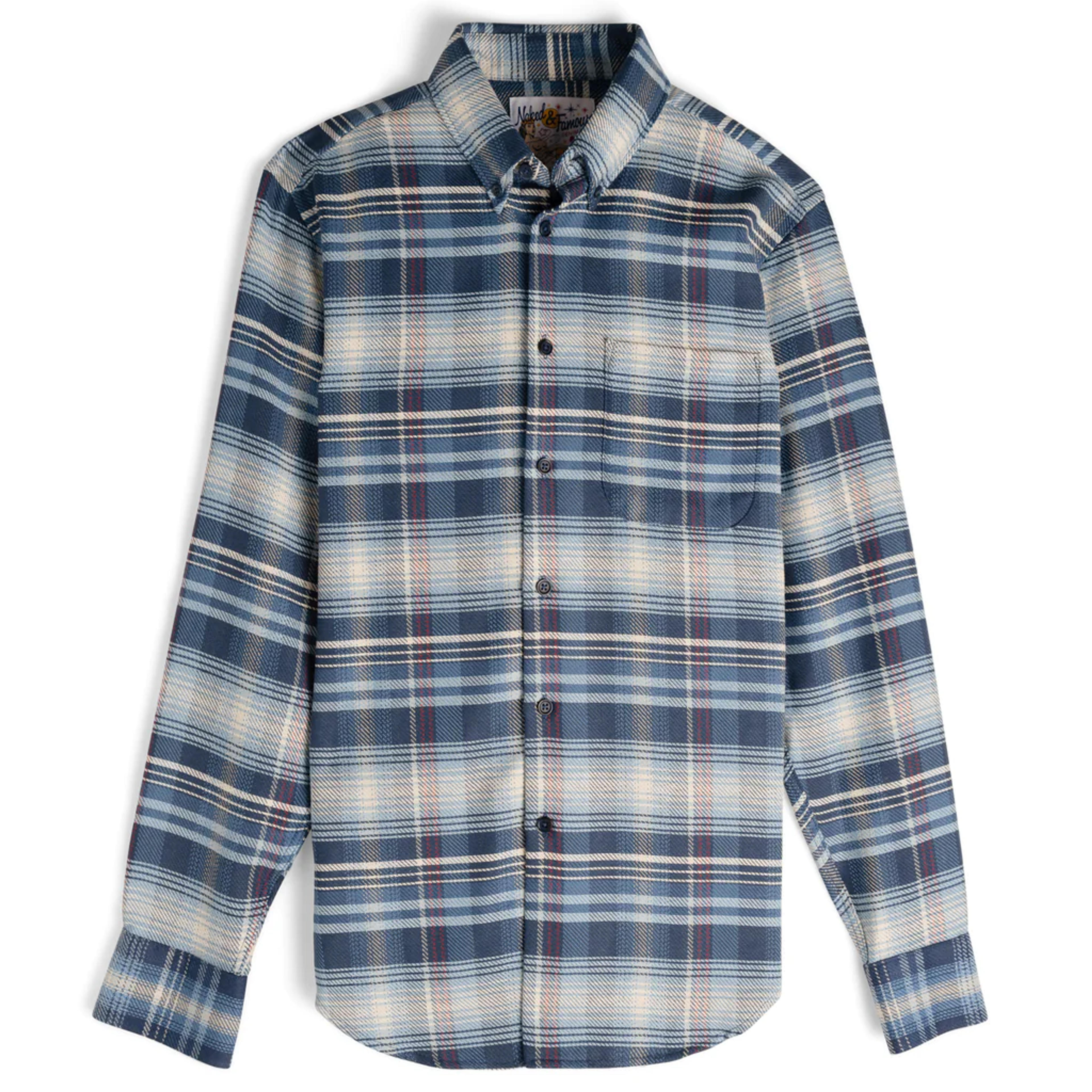 Easy Shirt - Real Indigo Dyed Plaid | Naked & Famous Denim – Tate + Yoko