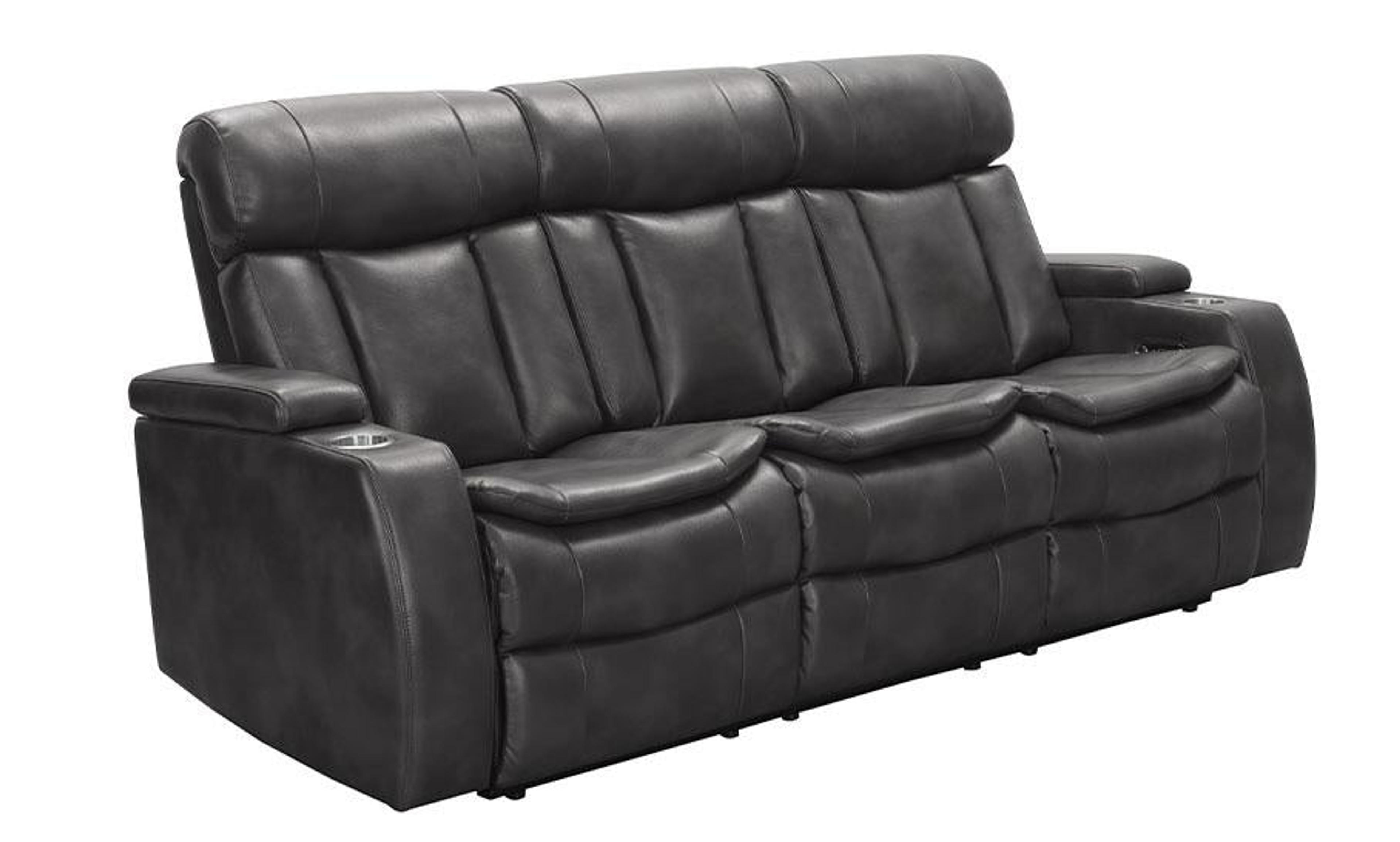 Zayne Power Reclining Leather Sofa