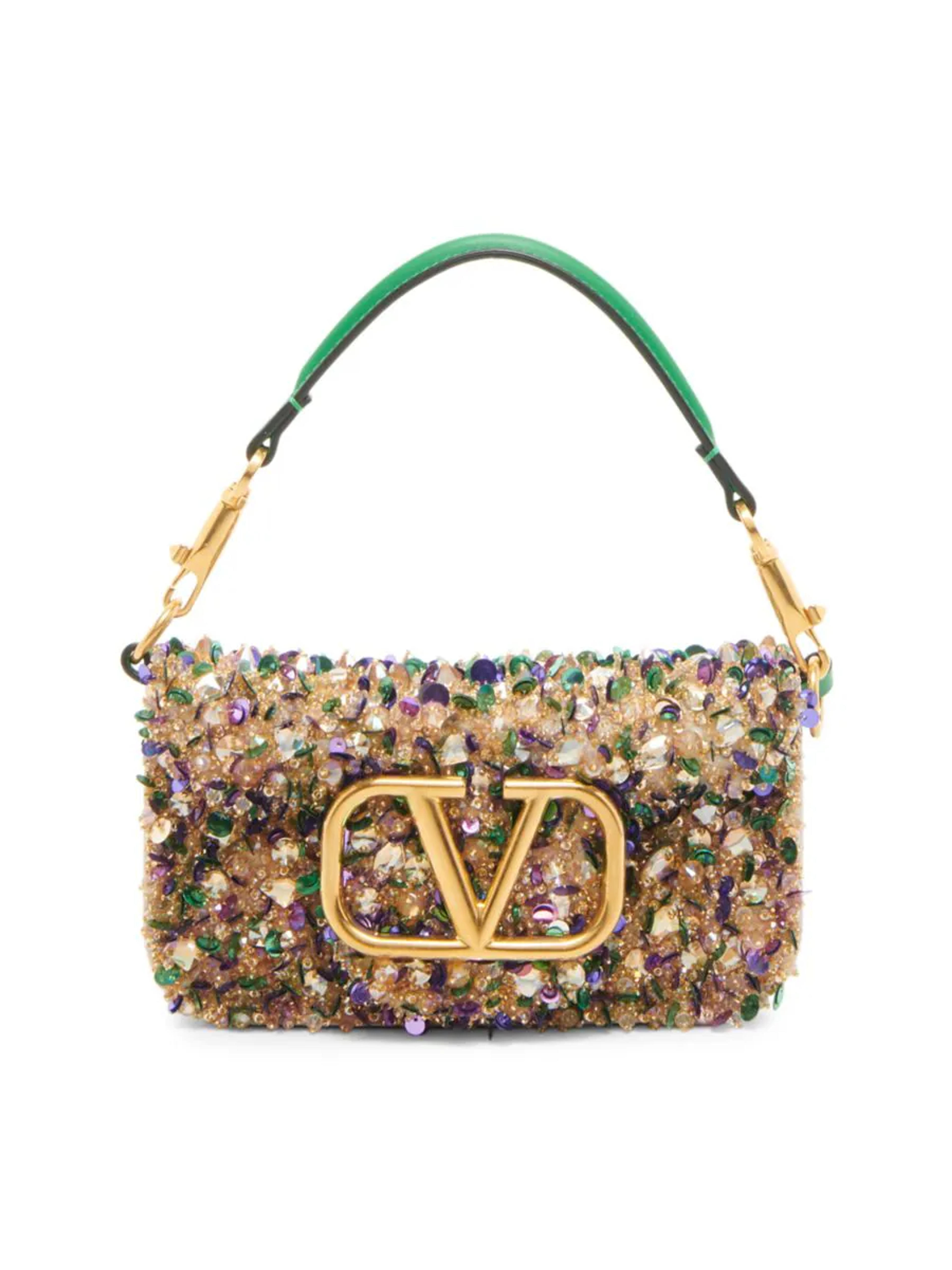 Shop Valentino Garavani Small Loco Embellished Shoulder Bag | Saks Fifth Avenue