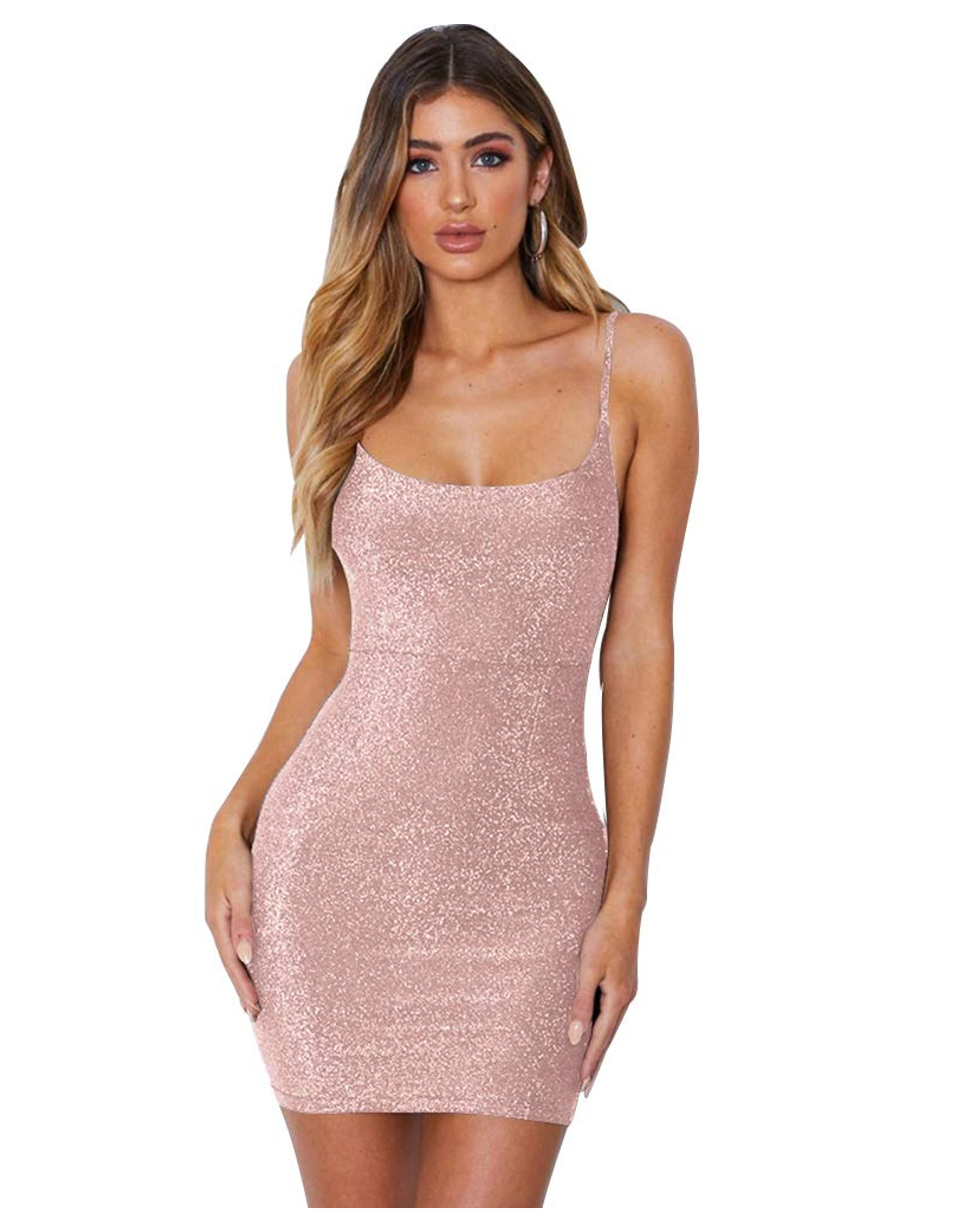 Amazon.com: FV RELAY Women's Sexy Glitter Bandage Bodycon Wrap Dress Sleeveless Mini Club Party Dresses : Clothing, Shoes & Jewelry