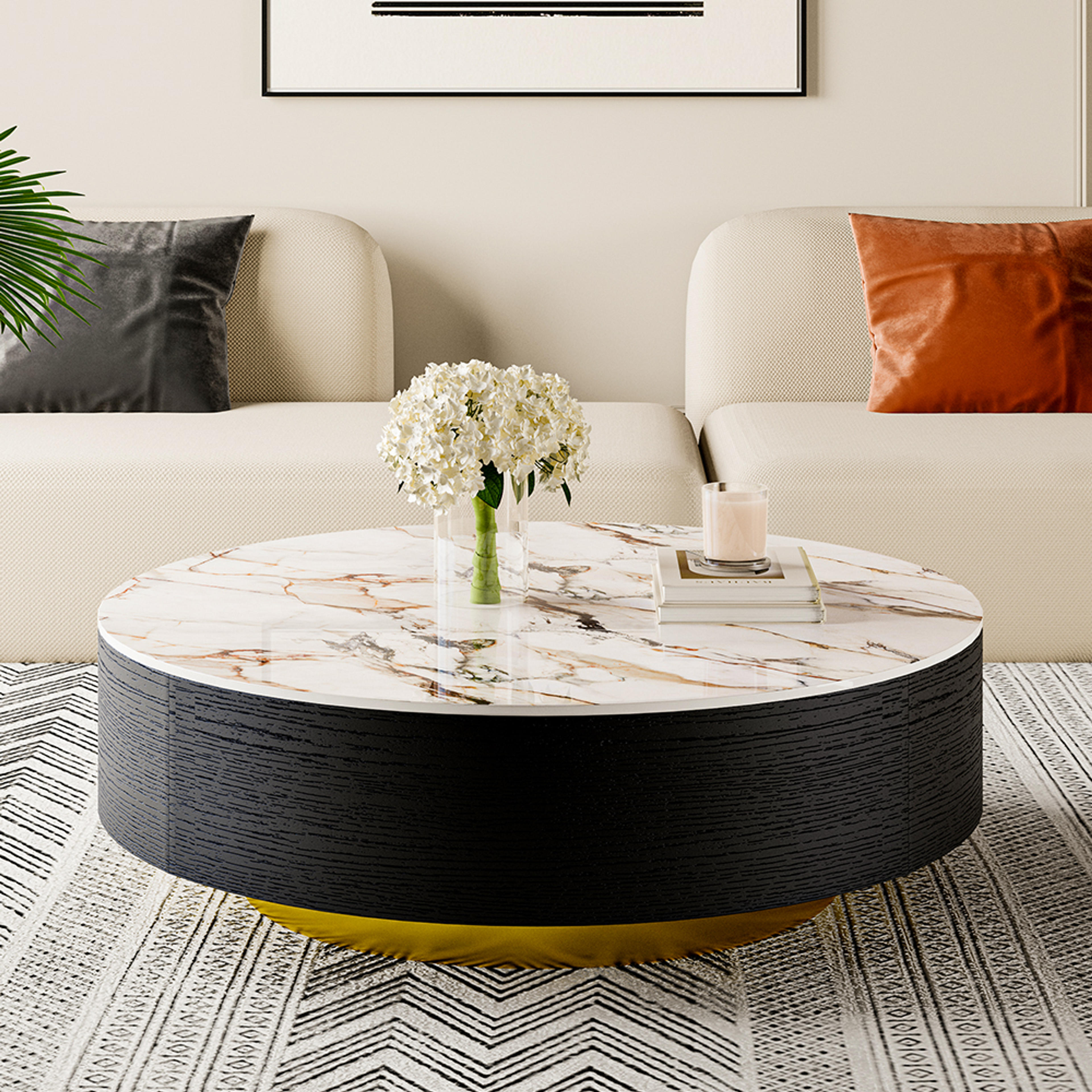 Top Quality Modern Round Stone Coffee Table